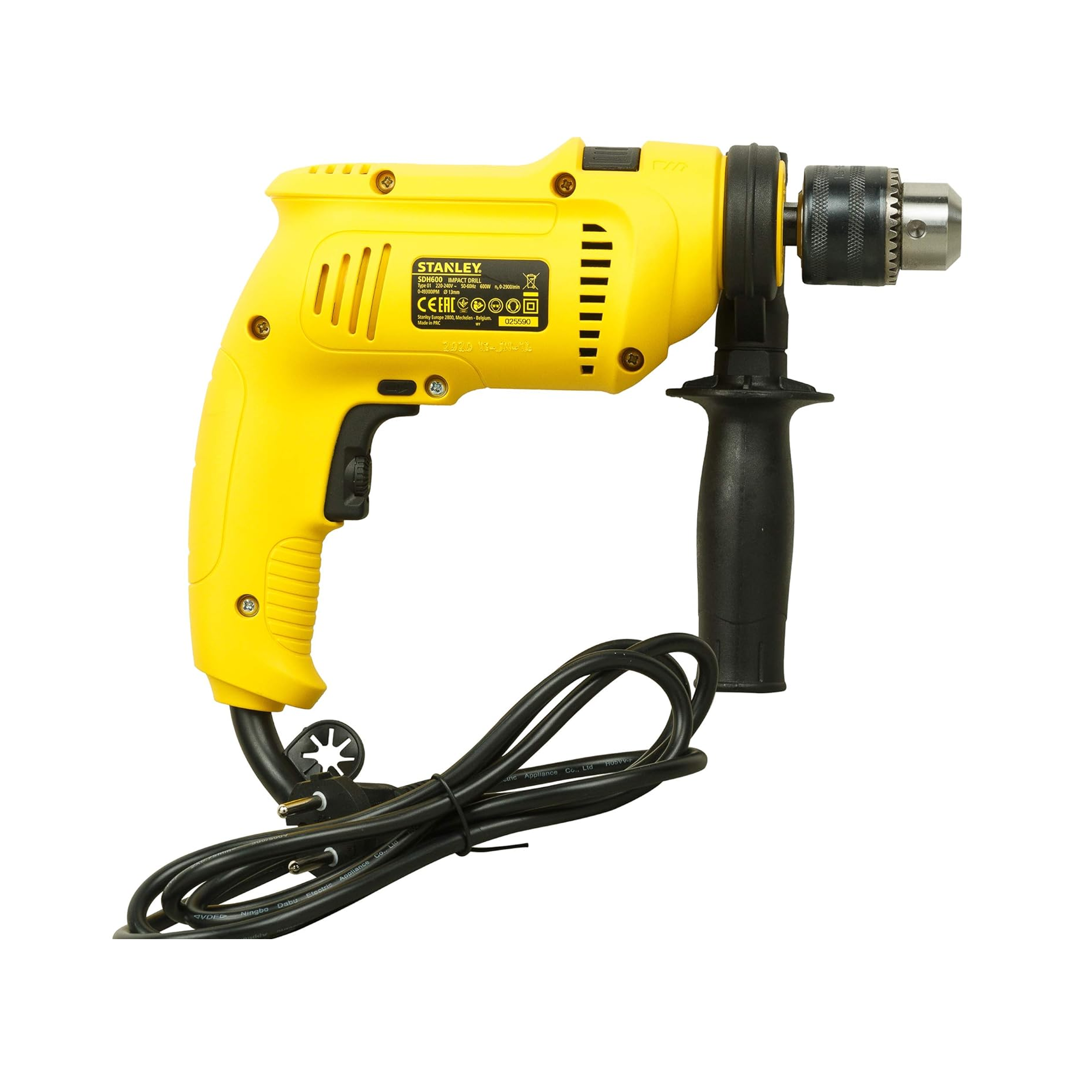 Stanley SDH600 Impact Drill Machine - Yellow