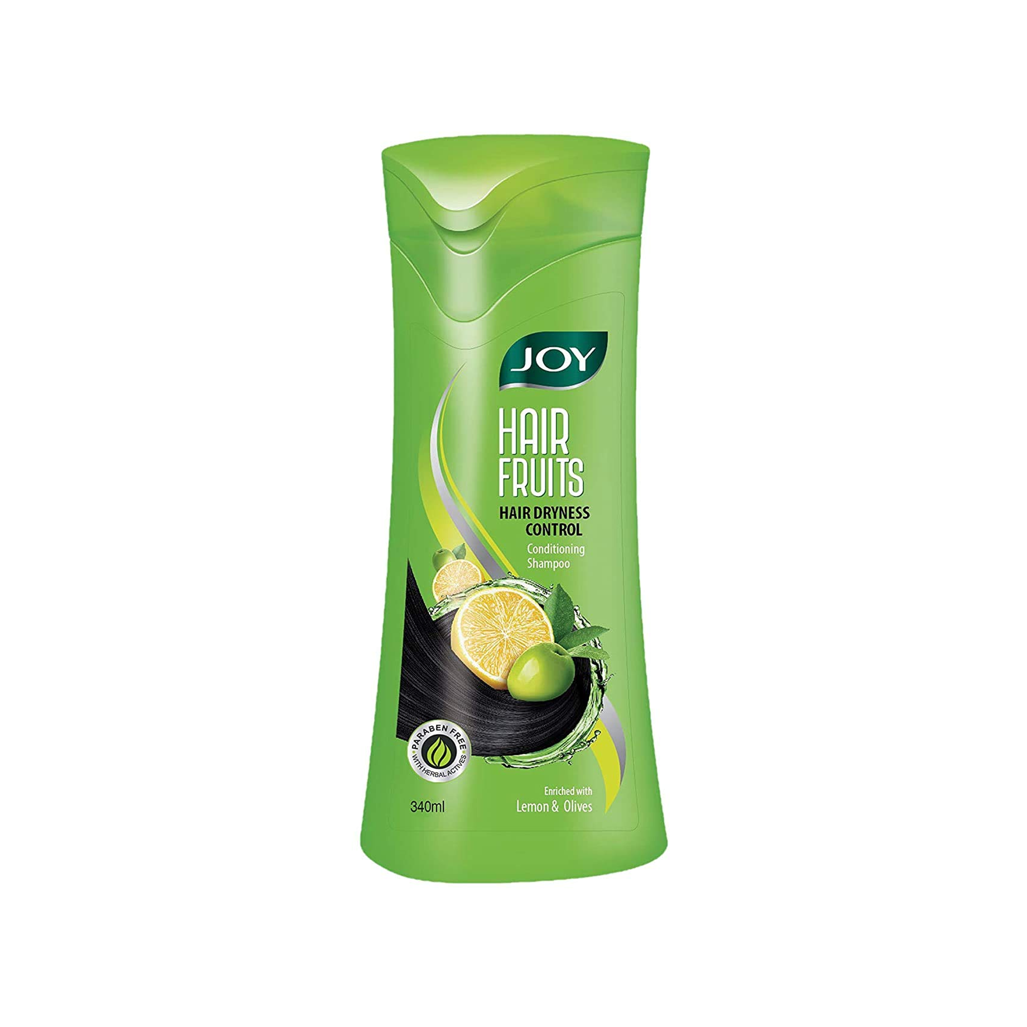 Joy Hair Fruits - Hair Dryness Control Conditioning Shampoo - Lemon Fruit And Olives - 340ml