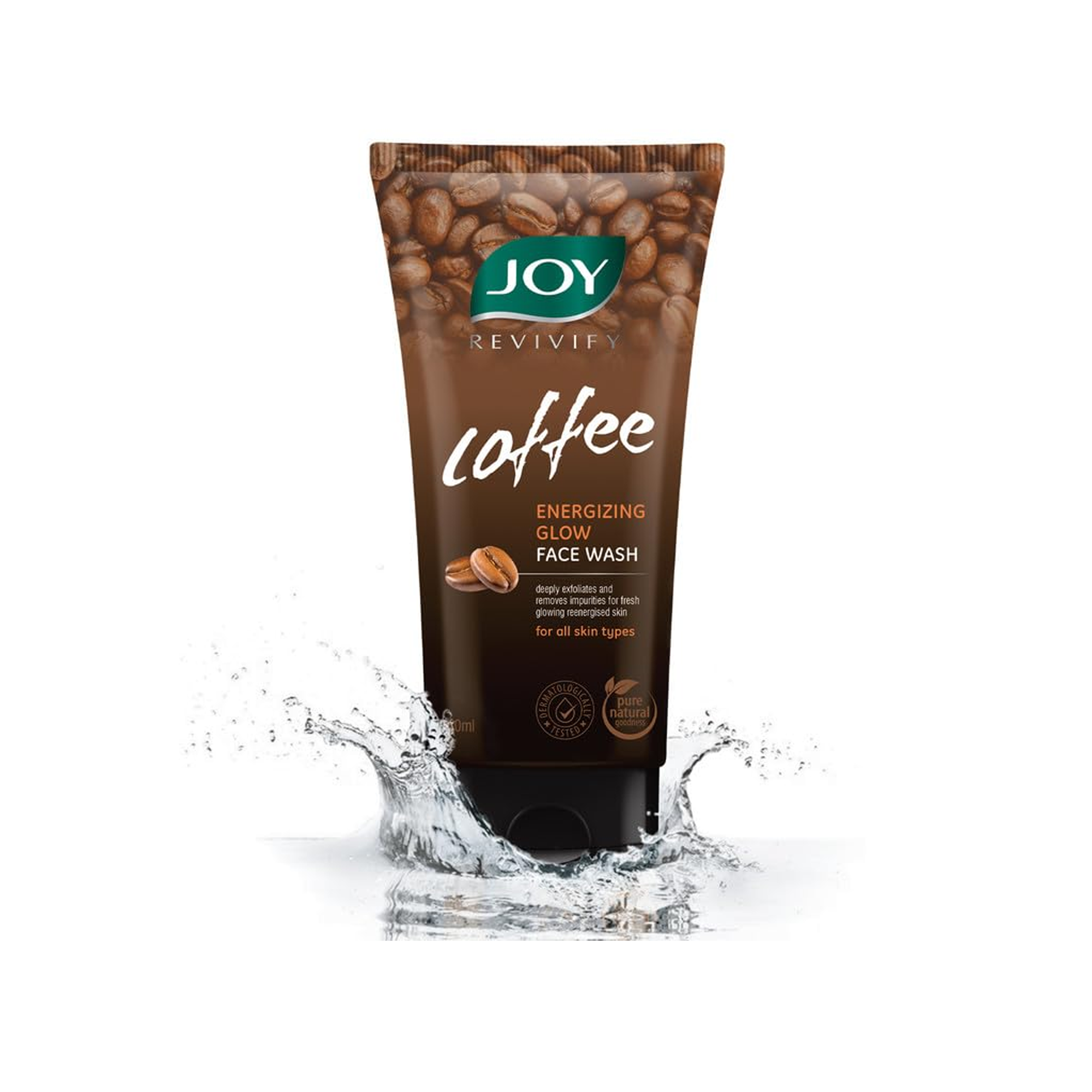 Joy Revivify - Coffee - Energizing Glow Face Wash - Pure Natural Goodness - 150ml