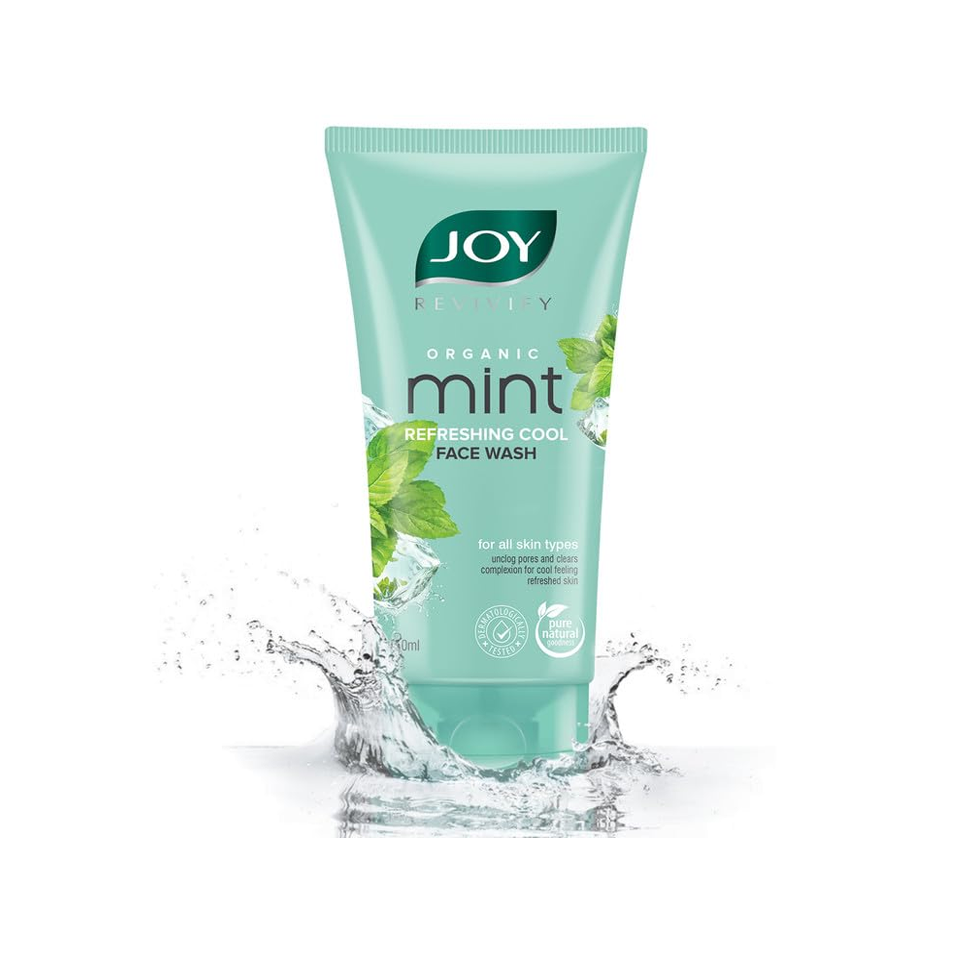 Joy Revivify - Organic Mint - Refreshing Cool Face Wash - Pure Natural Goodness - 150ml