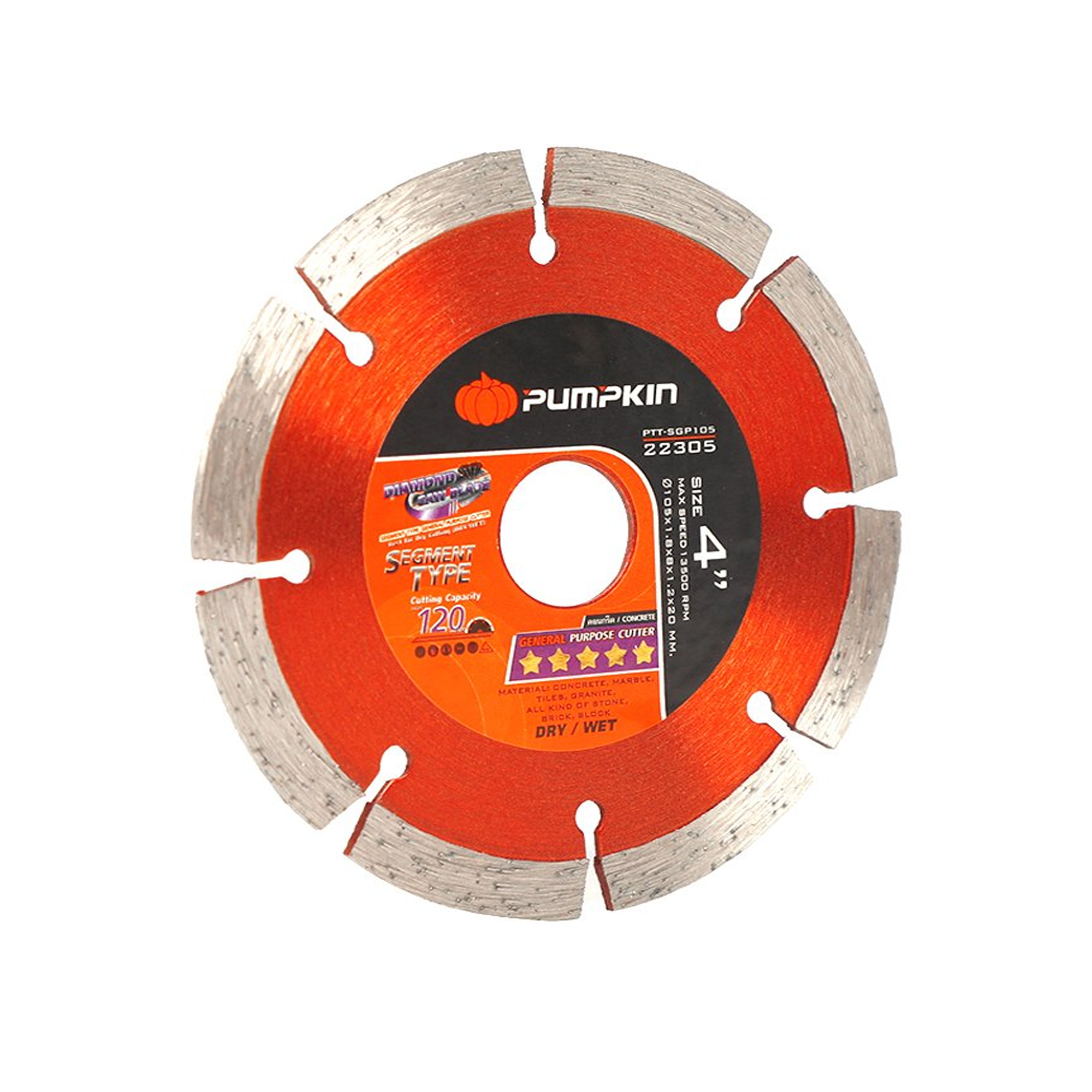 Pumpkin Diamond Cutting Disc 4 Inch 22305