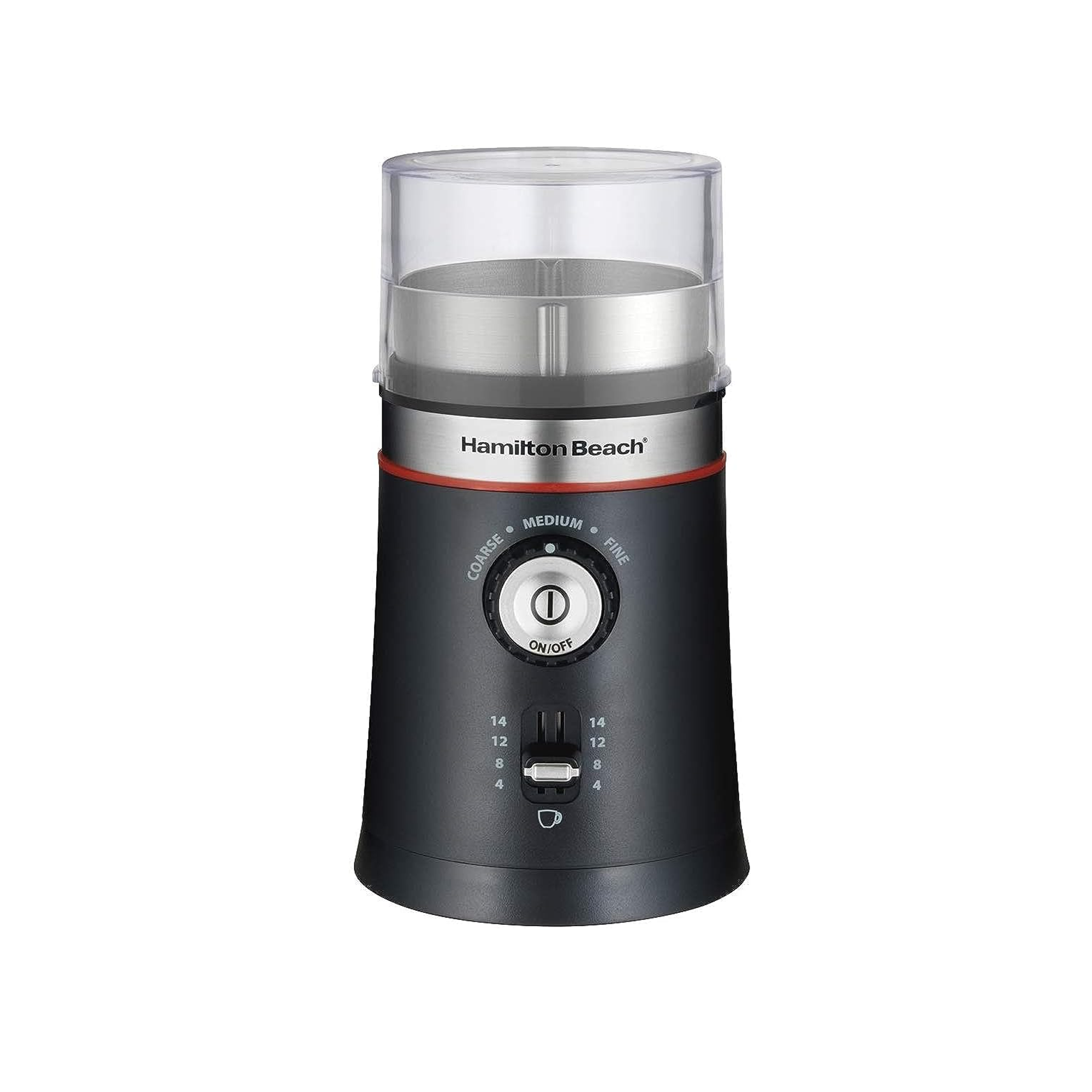 Hamilton Beach Custom Grind Coffee Grinder - 80393 - 14 Cup Capacity - Black