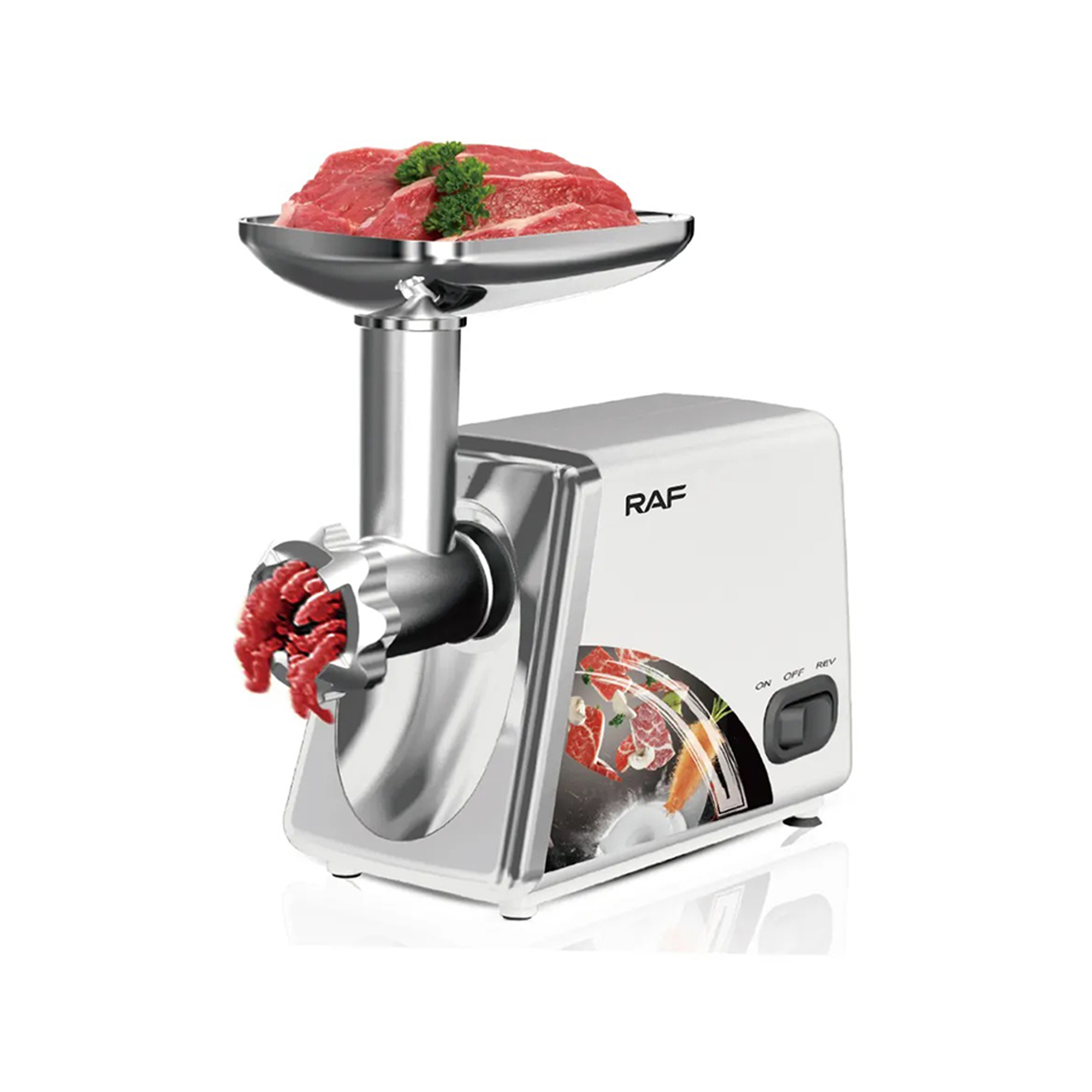 RAF High quality R.3368 Traction 2500W Power Special Food Processor Electric Sausage Filling Meat Machine