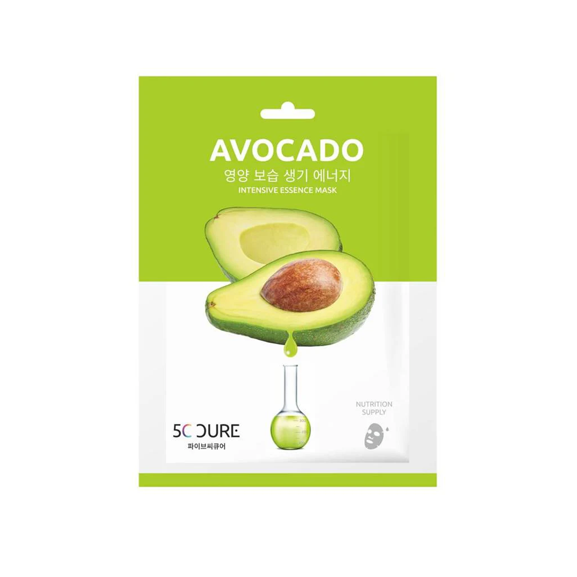 Korean 5C Cure Avocado Intensive Essence Mask, 25ml