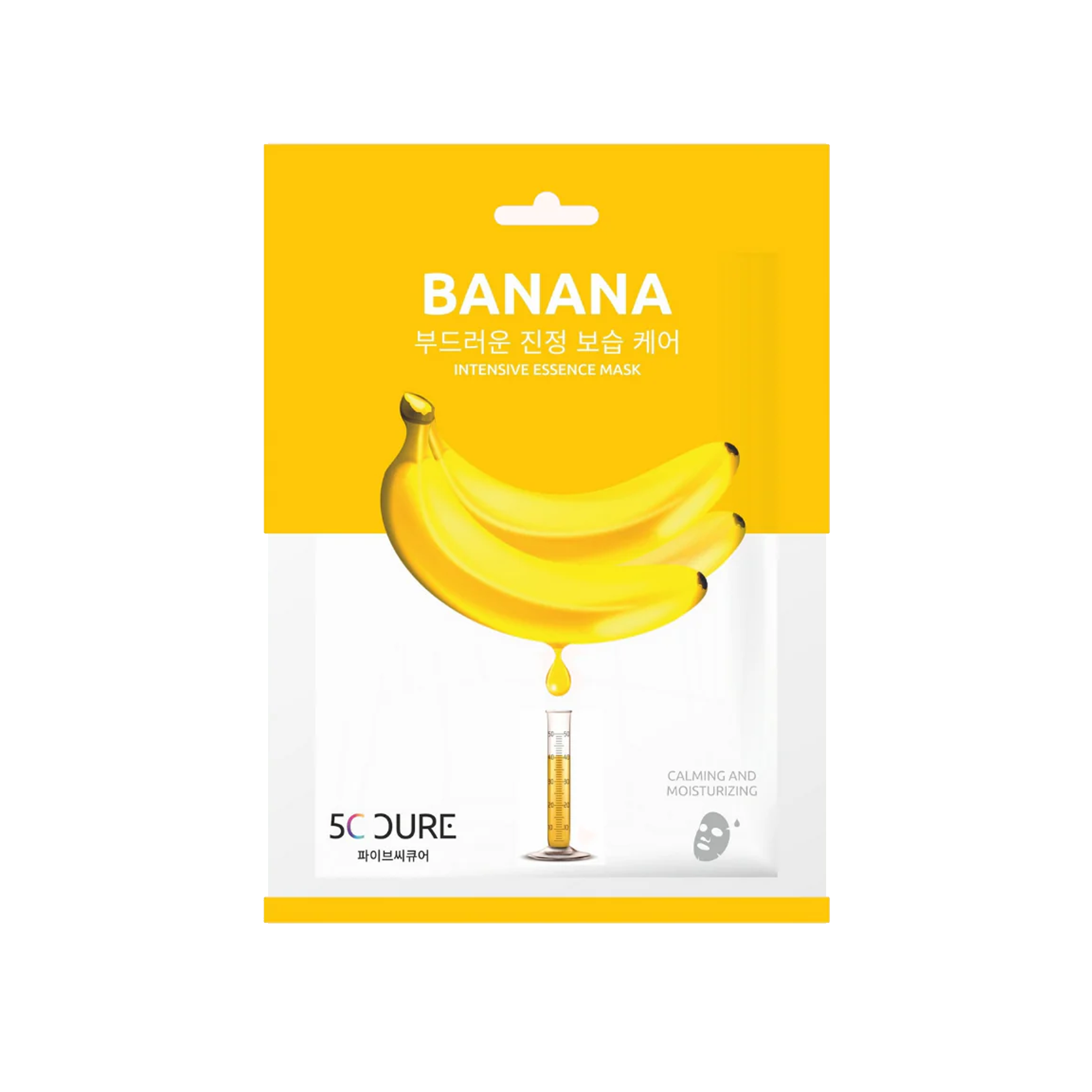 Korean 5C Cure Banana Intensive Essence Mask, 25ml