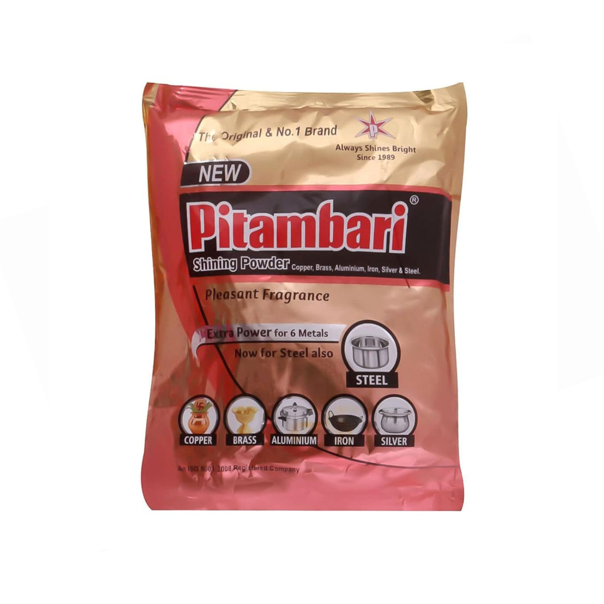 Pitambari Shining Powder - Scrubber For Copper, Brass, Aluminum, Iron, Silver And Steel - 1KG