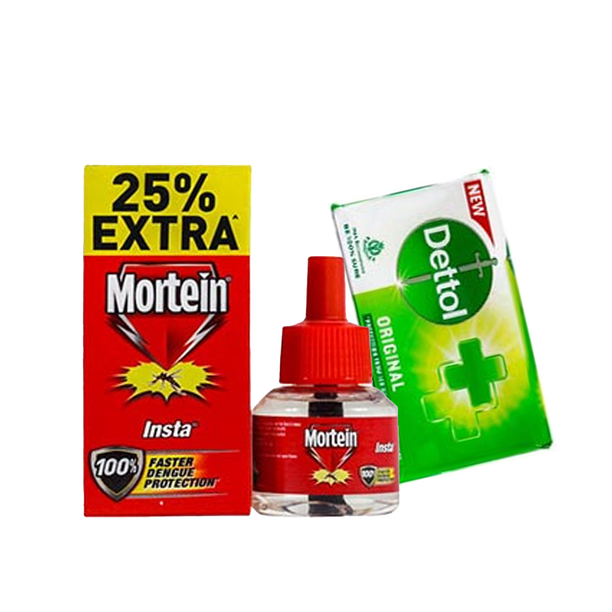 Mortein Refill - 100% Protection - 75g With Free Dettol Soap