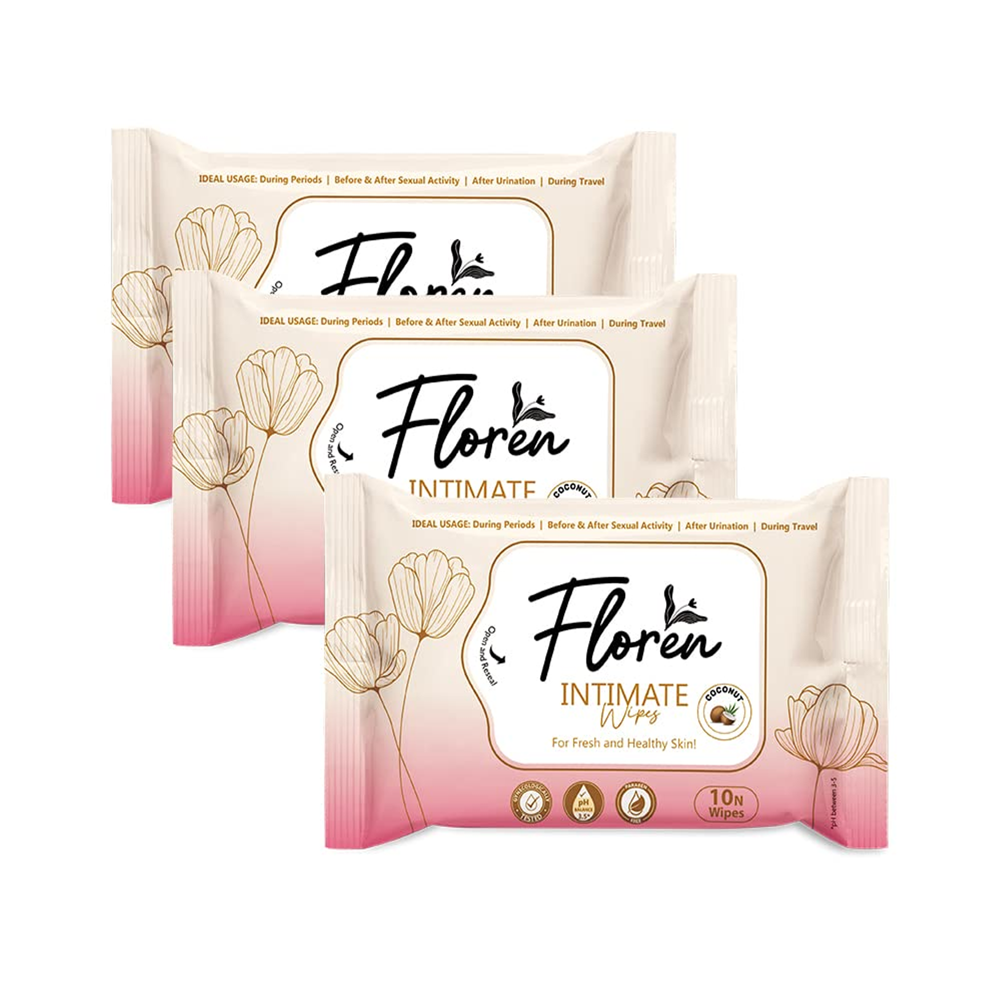 Floren Intimate Wipes