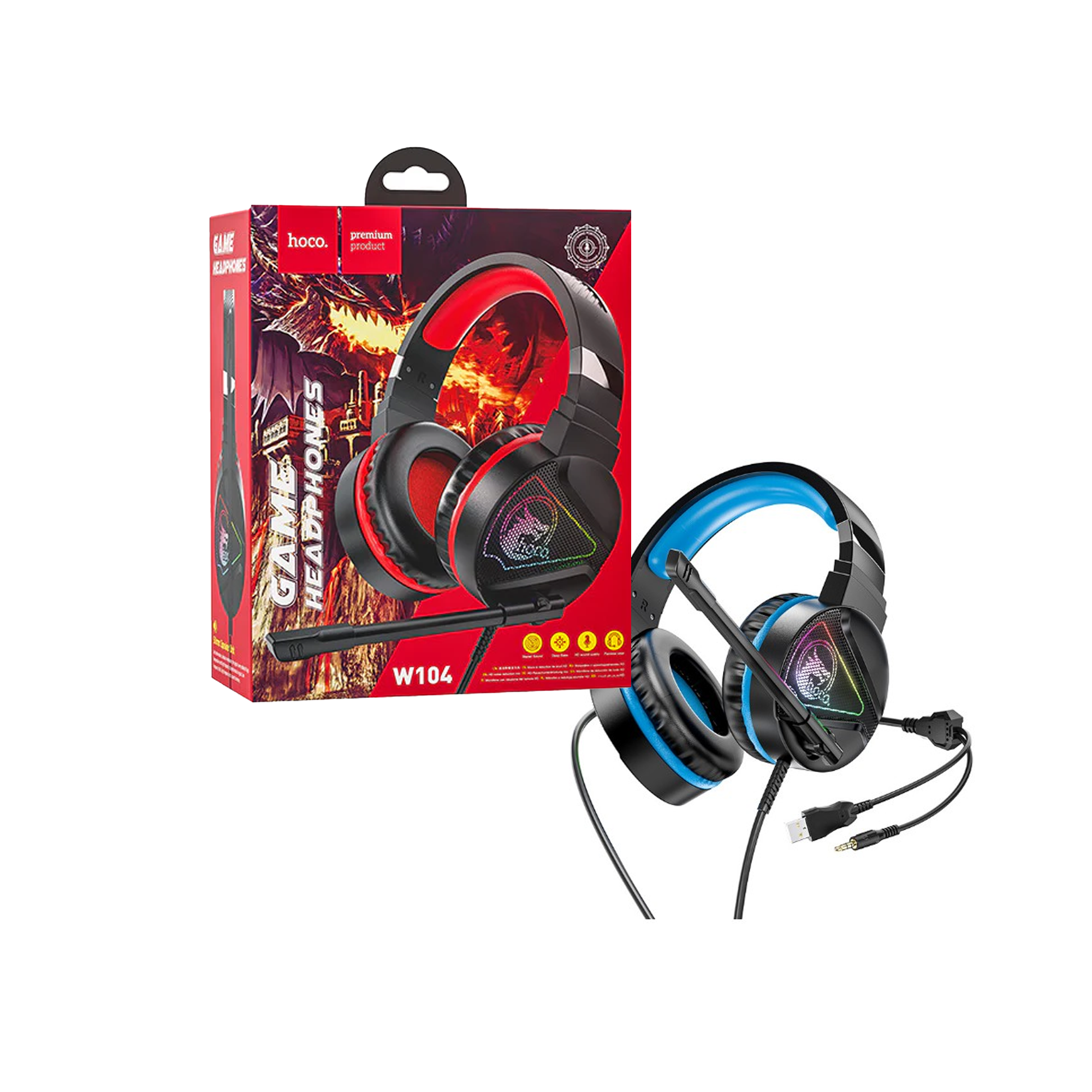 Hoco W104 Drift gaming headphones