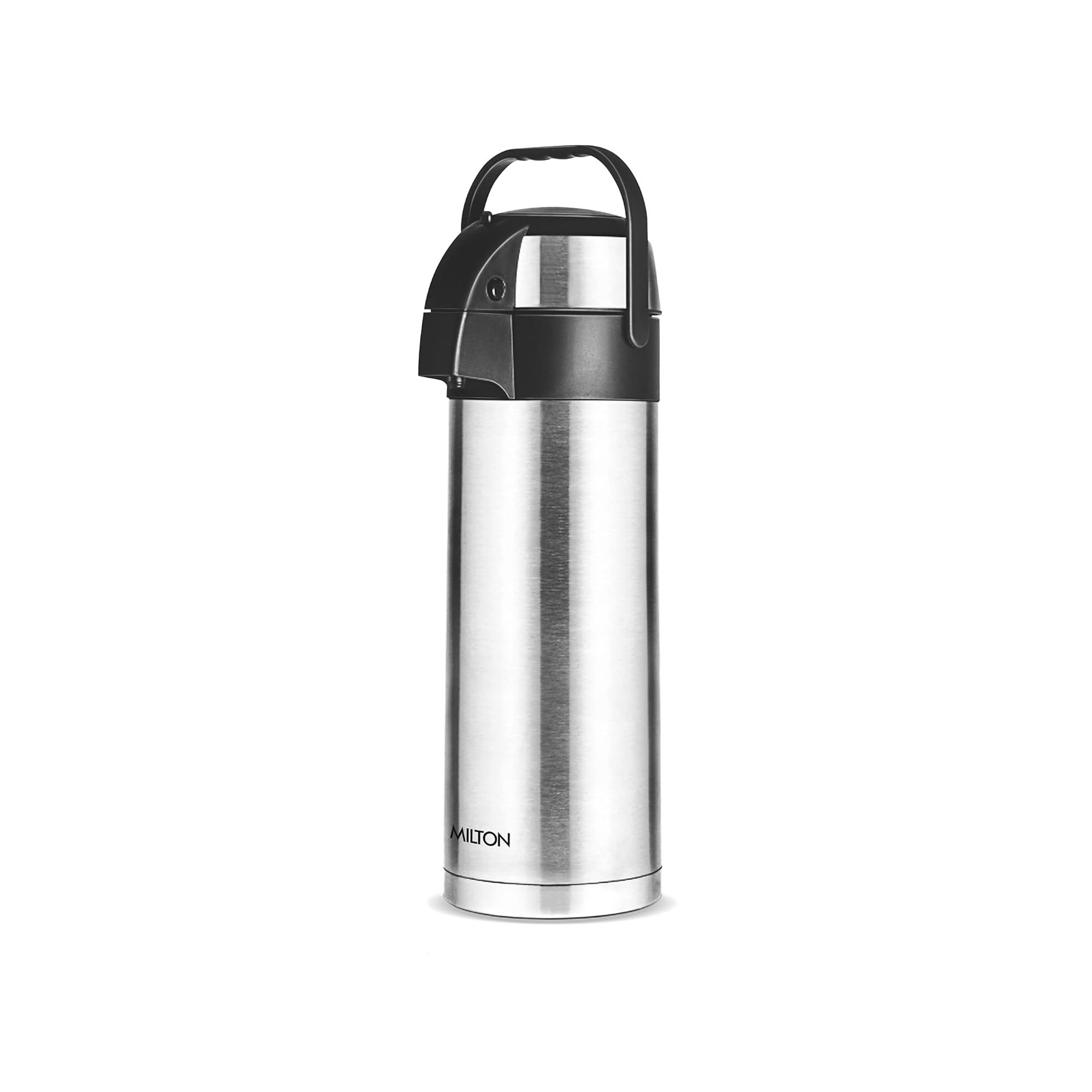 Milton Thermosteel Vacuum Insulated Dispenser - Hot 24 Hours - Beverage Dispenser 4500 - Black