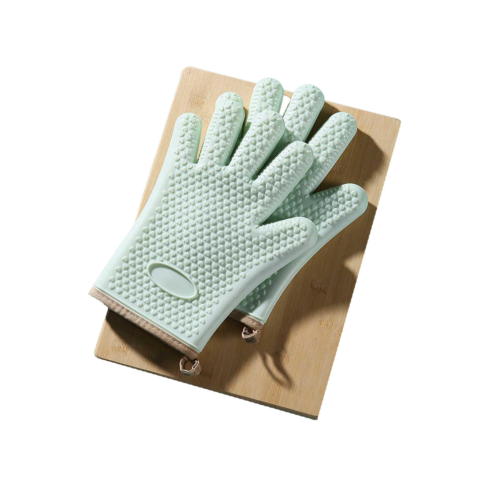 Oven Heat Insulation Gloves | Full Body Rubber with Pattern Grip | Silicon Heat Resistant and Total Insulation with Inner Glove Polyester and Cotton Fabric