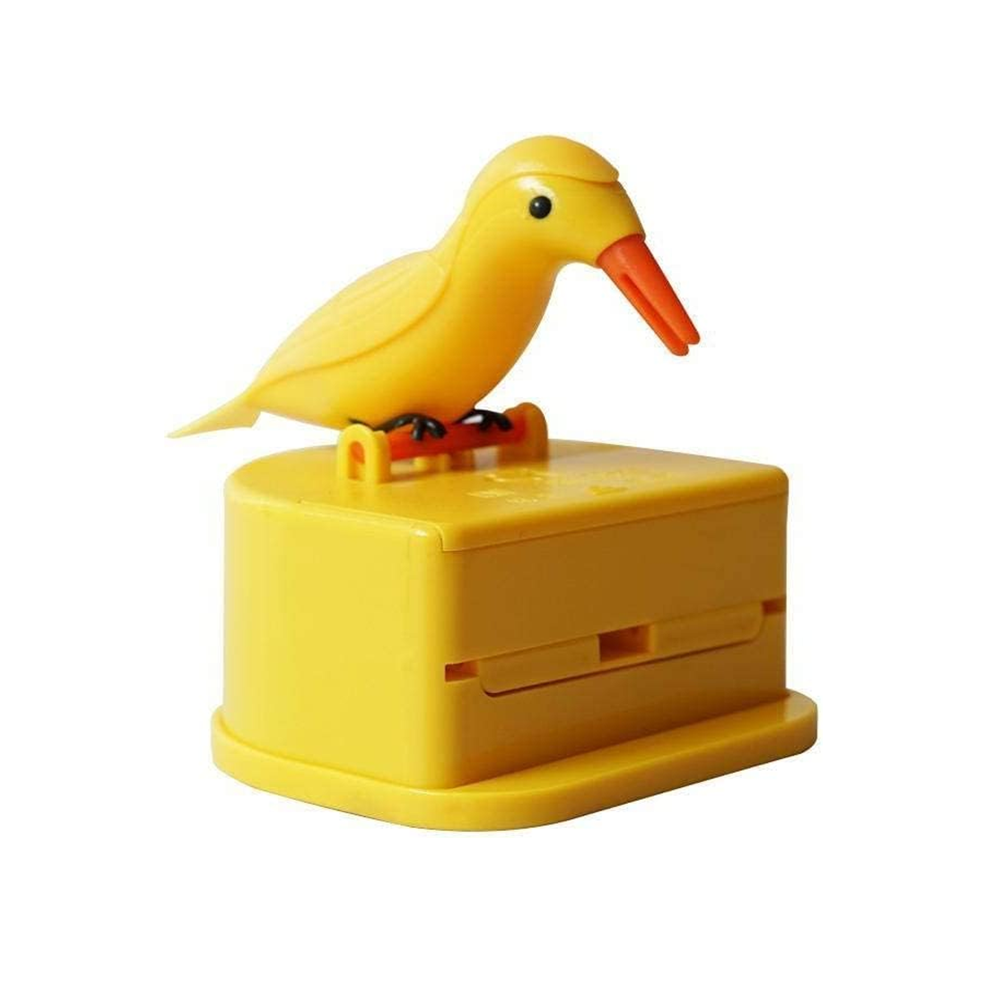 Toy Box Bird Toothpick Dispenser, Table Decorated Toothpick Box | Yellow and Green