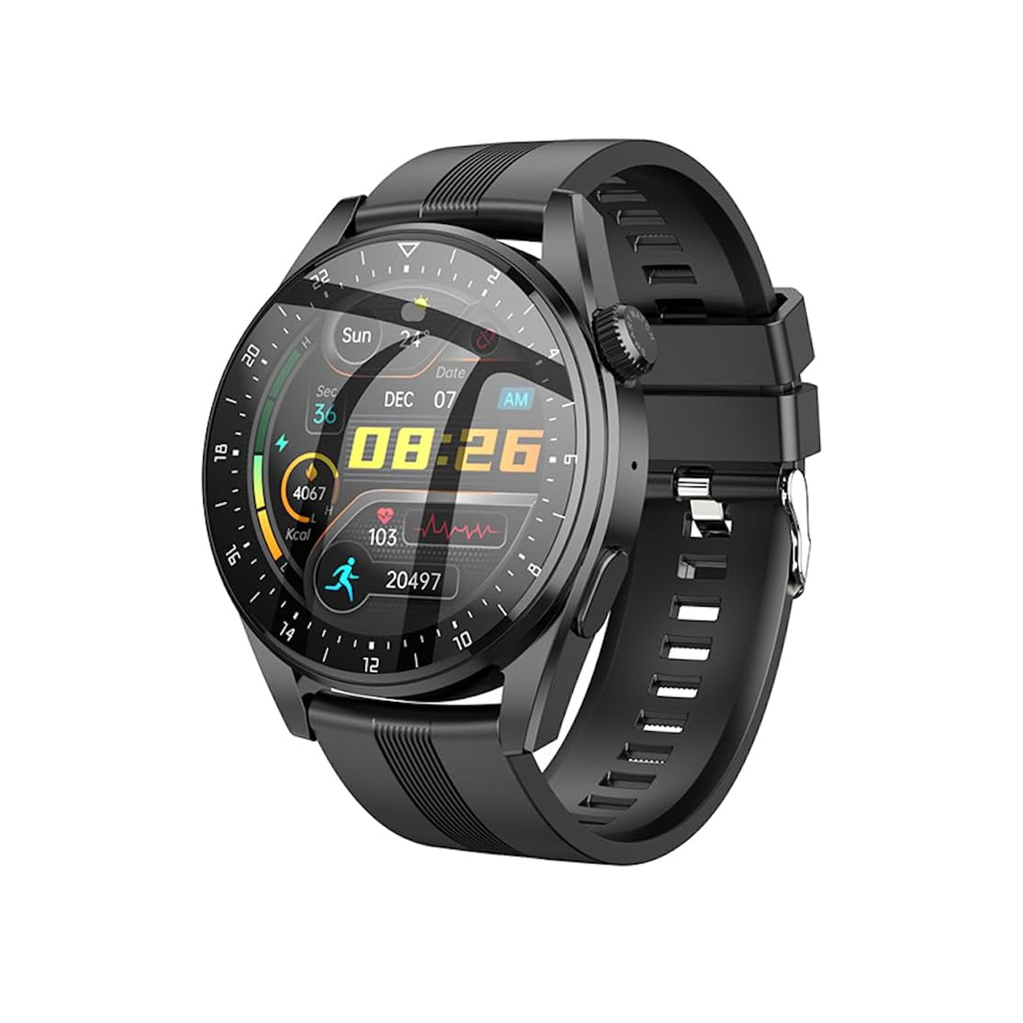 Hoco Y9 Smart Sports Watch (Call Version) - Black