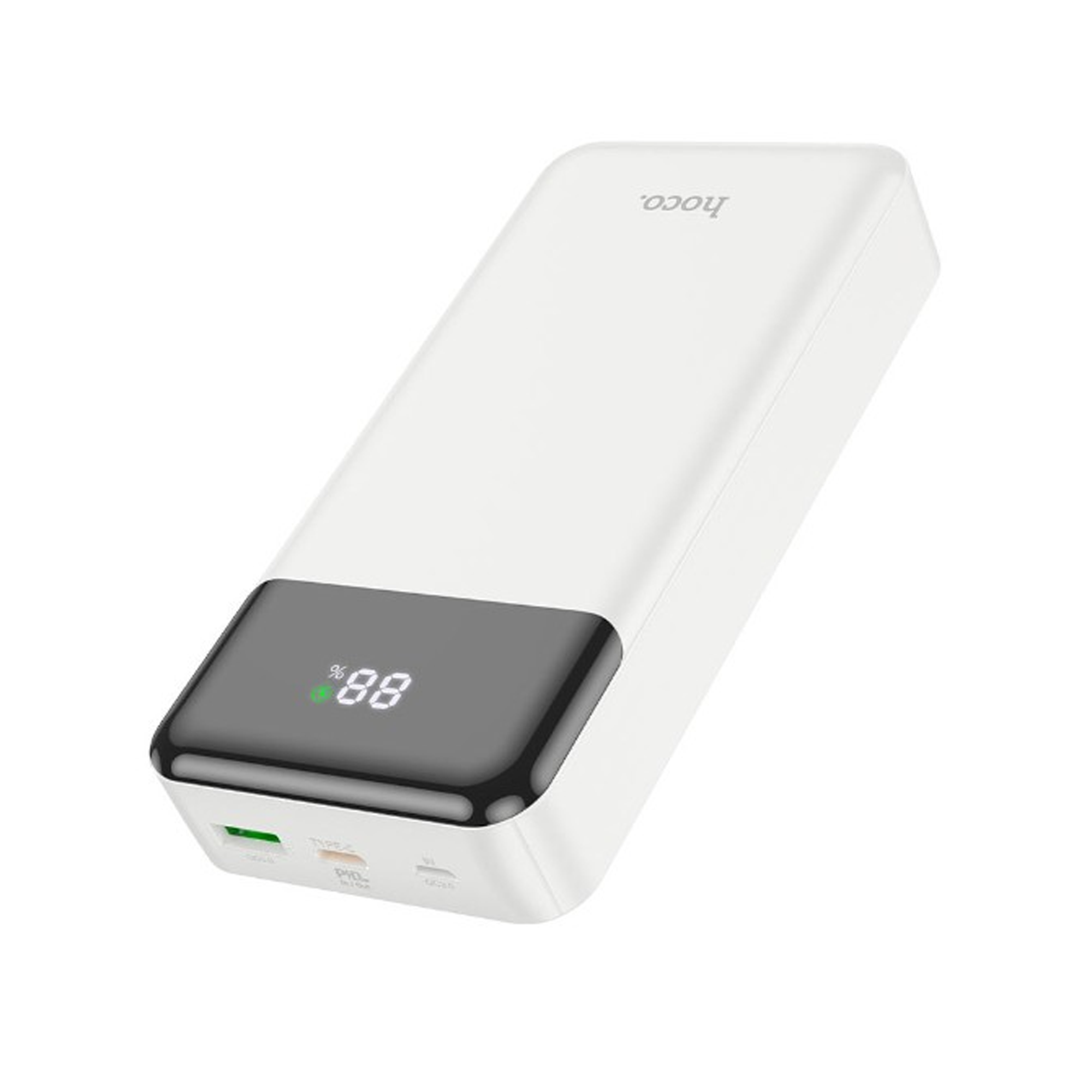 Hoco J102A Power Bank - 20000mAh - Charge 50% In 30Min - White