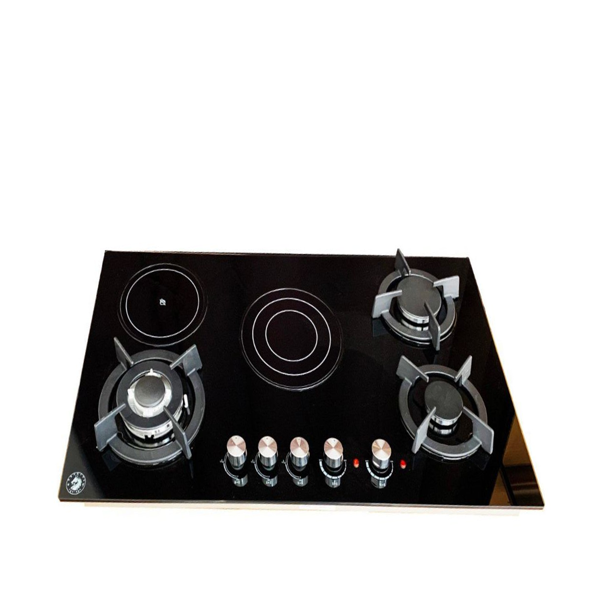 Druk Yul Ahh Hoo Three Gas Burners (1.75KW) And Two Infrared Burners (2.0KW) - JY-EG5002 - 900X520mm - Black