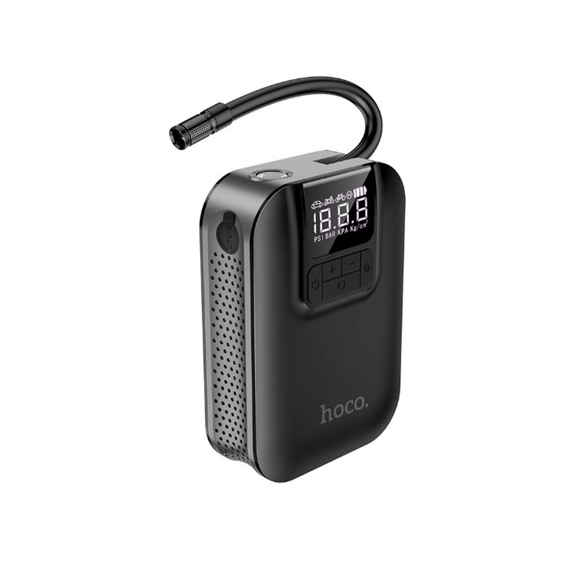 Hoco S53 Breeze Portable Smart Air Pump - Black