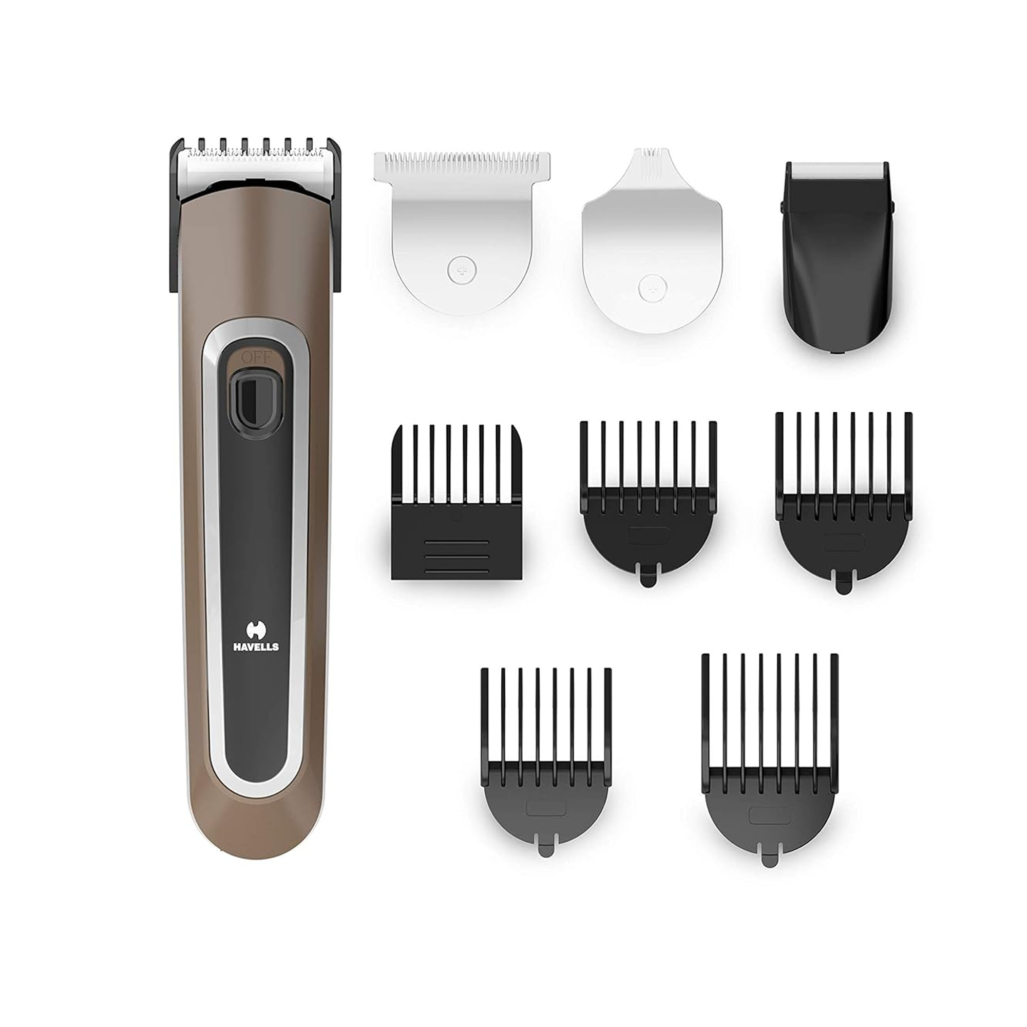 Havells 4-in-1 Grooming Kit for Beard & Hair Trimming - GS6451 - Brown