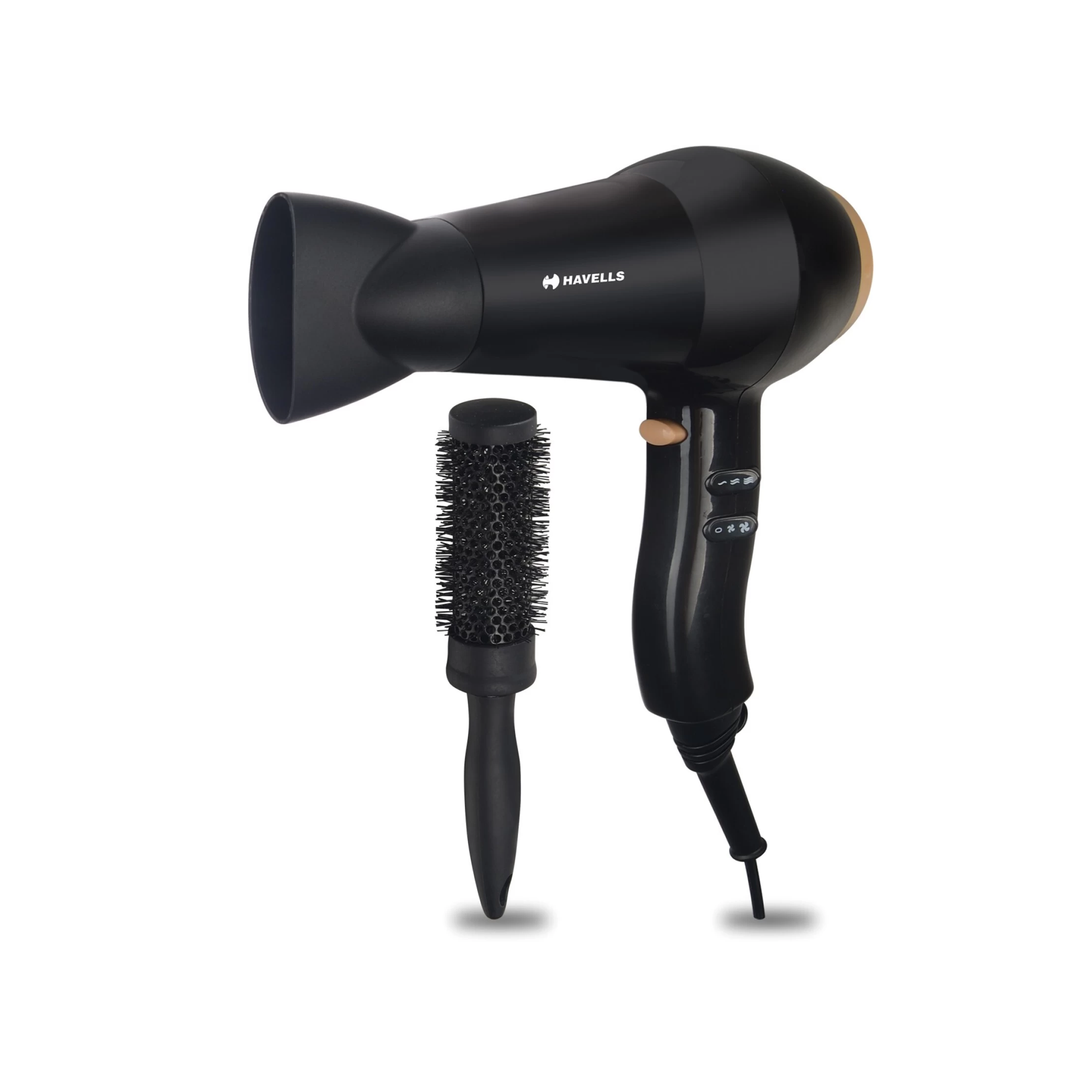 Havells - Hair Dryer with Free Round Hair Brush - HD3276 - Black