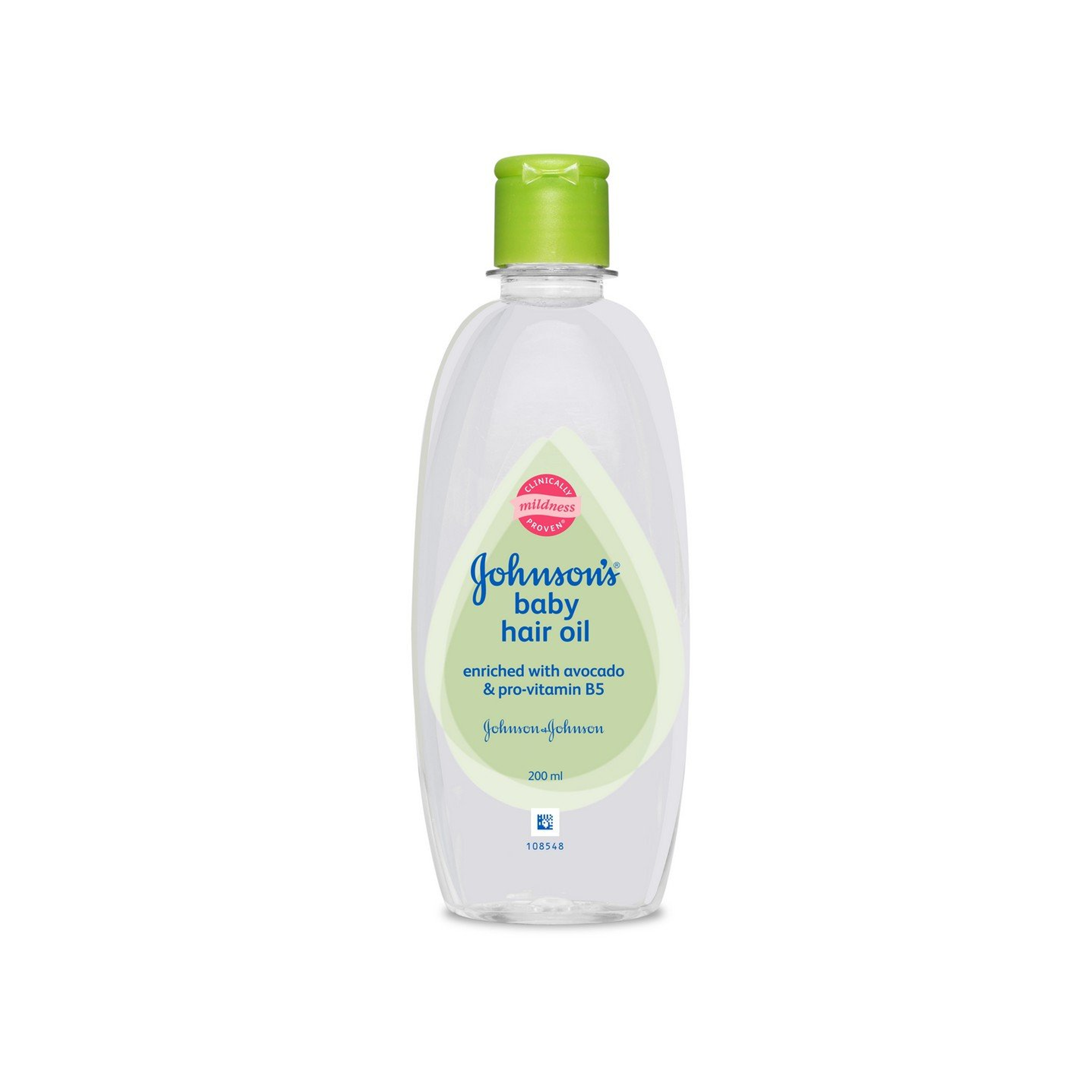 Johnson's Baby Hair Oil - Enriched With Avocado & Pro Vitamin B5 - 200ml