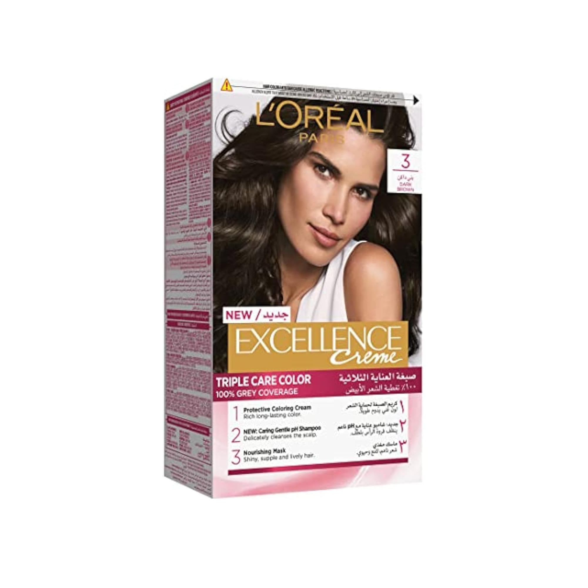 Loreal Paris Excellence Creme - Dark Brown 3