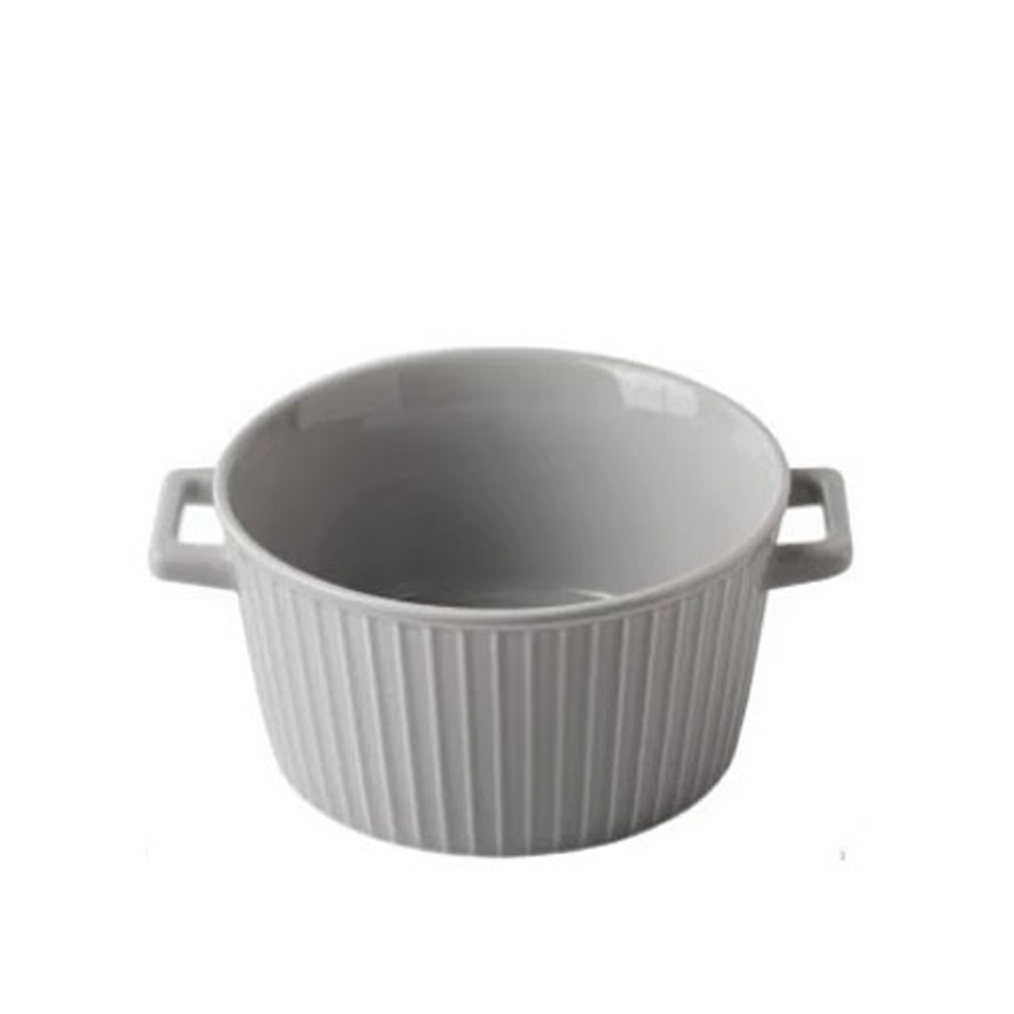 Ceramic Casserole - Serving Bowl - White