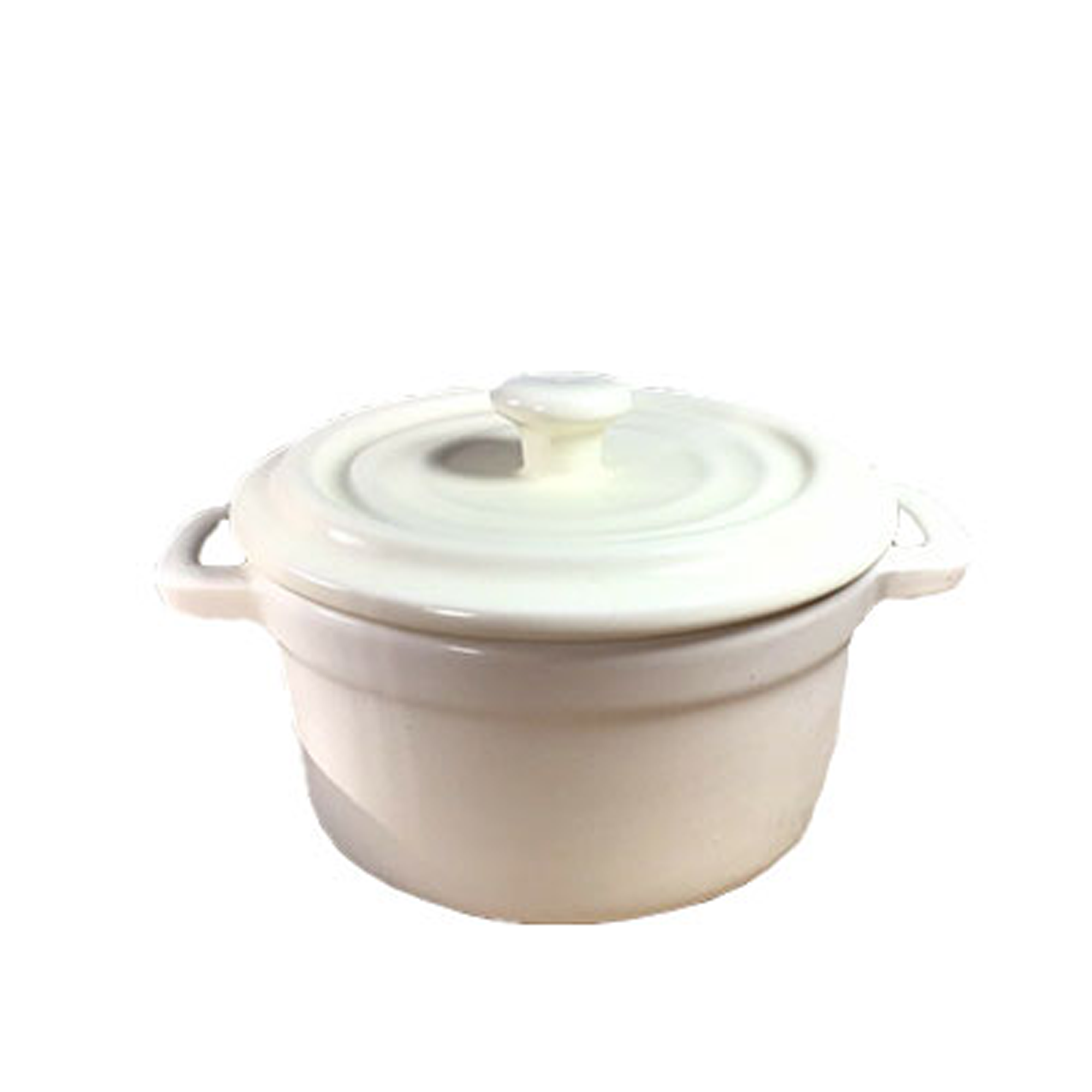 Ceramic Ideal Dish With Lid - White