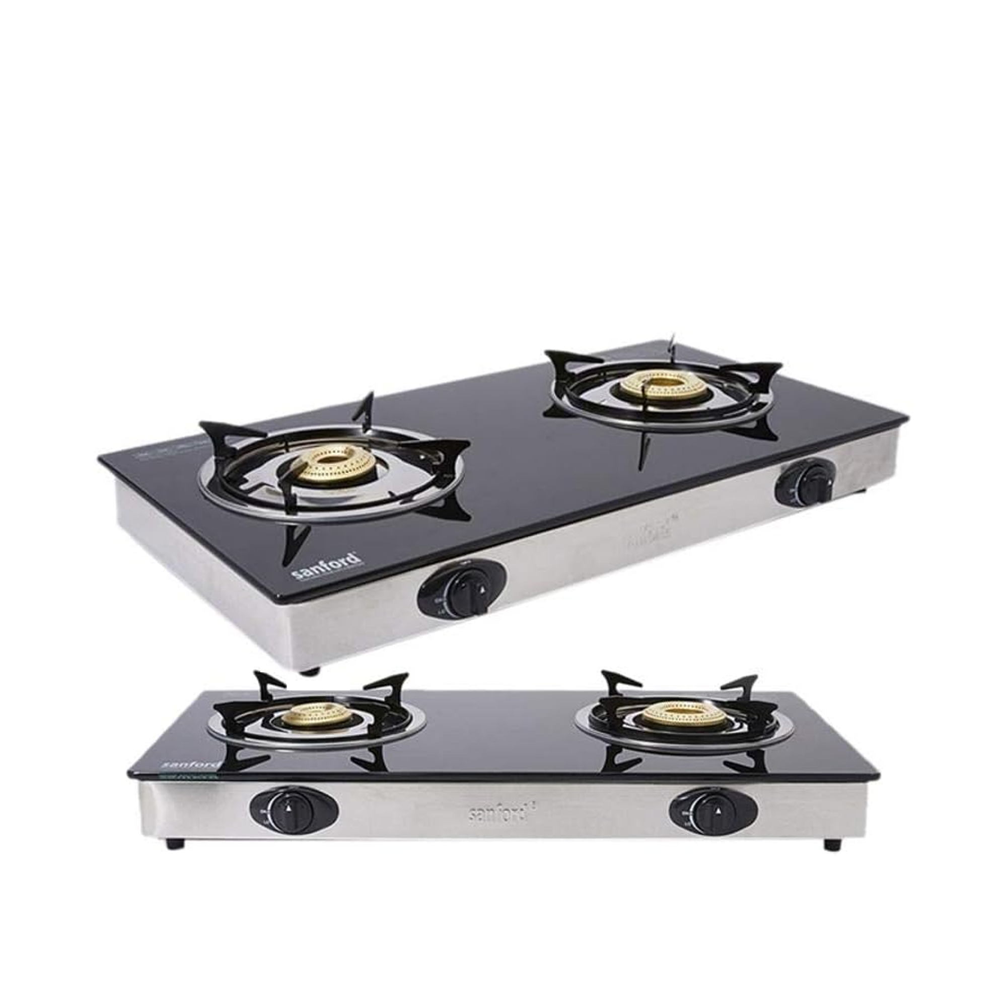 Sanford SF5228GC Glass Double Burner Gas Stove