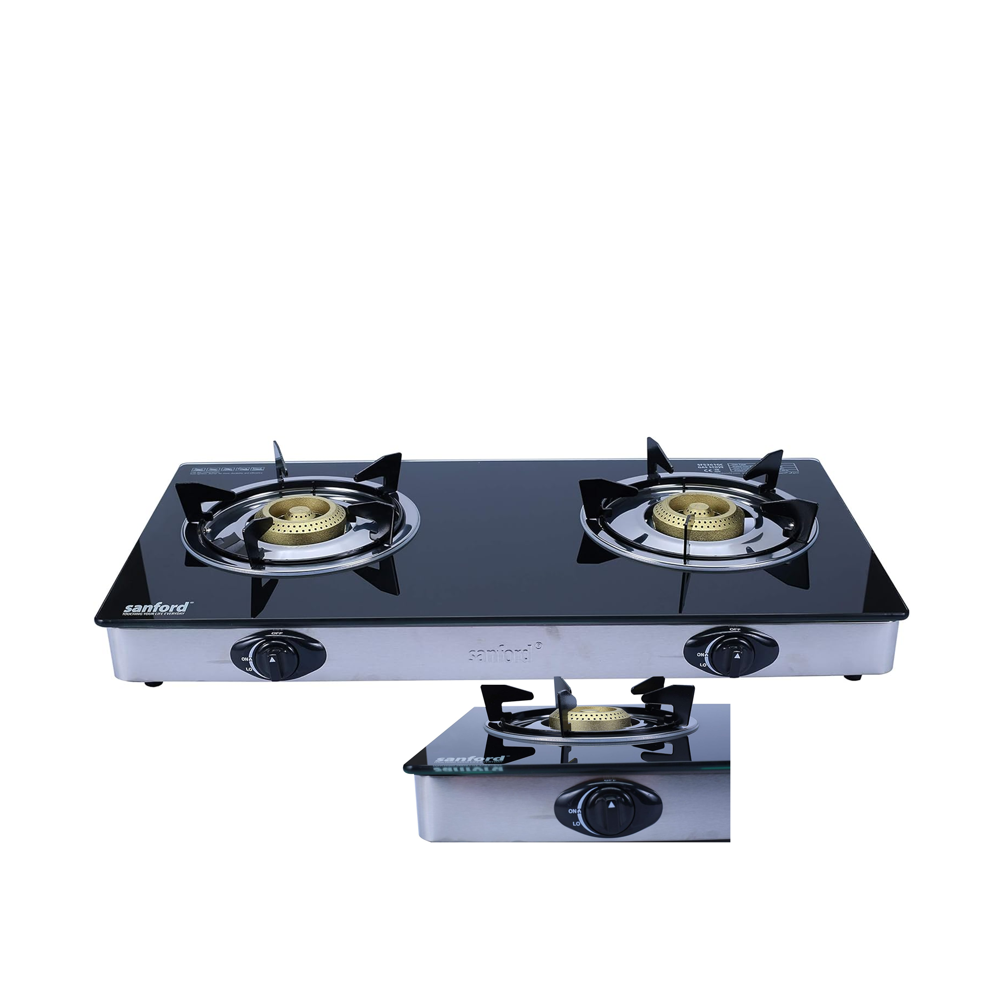 Sanford Gas Stove Double Burner - SF5361GC - Black