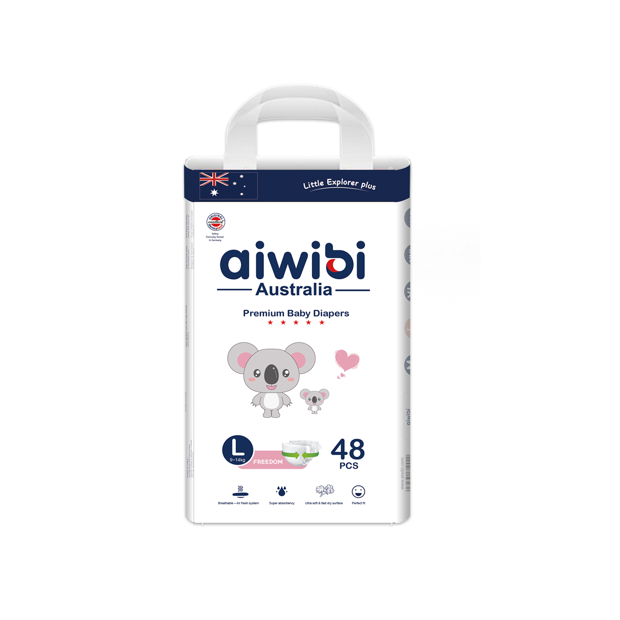 Aiwibi Baby Diaper - L(8-13Kg) - 48pcs