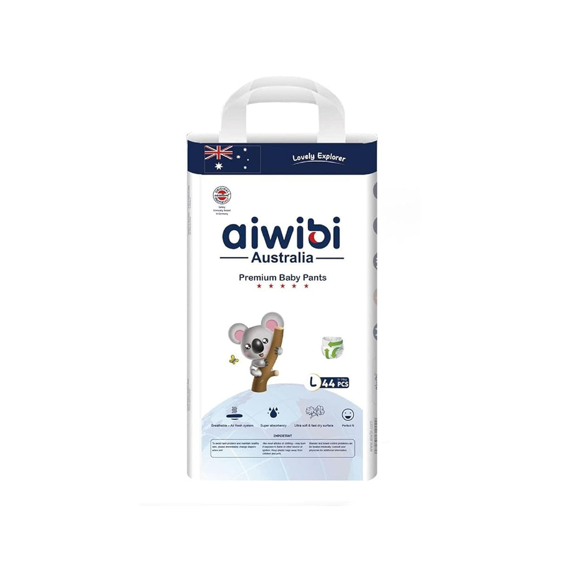 Aiwibi Baby Diaper - XL(12-18kg) - 42pcs