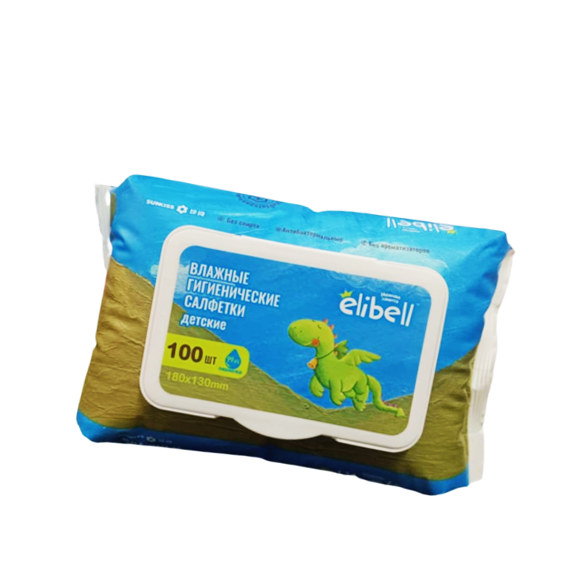 Elibell 100% Skin-friendly Baby Wet Wipes - 100 Pcs | Free Delivery In Thimphu