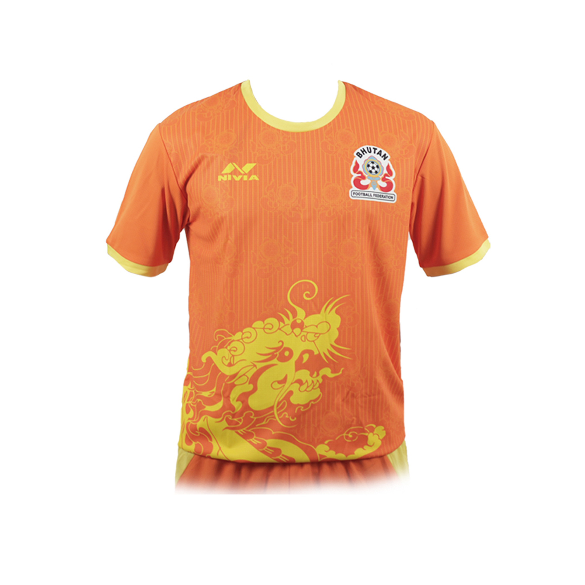 NIVIA Sportswear Football Jersey - Orange & Yellow (Sizes S)