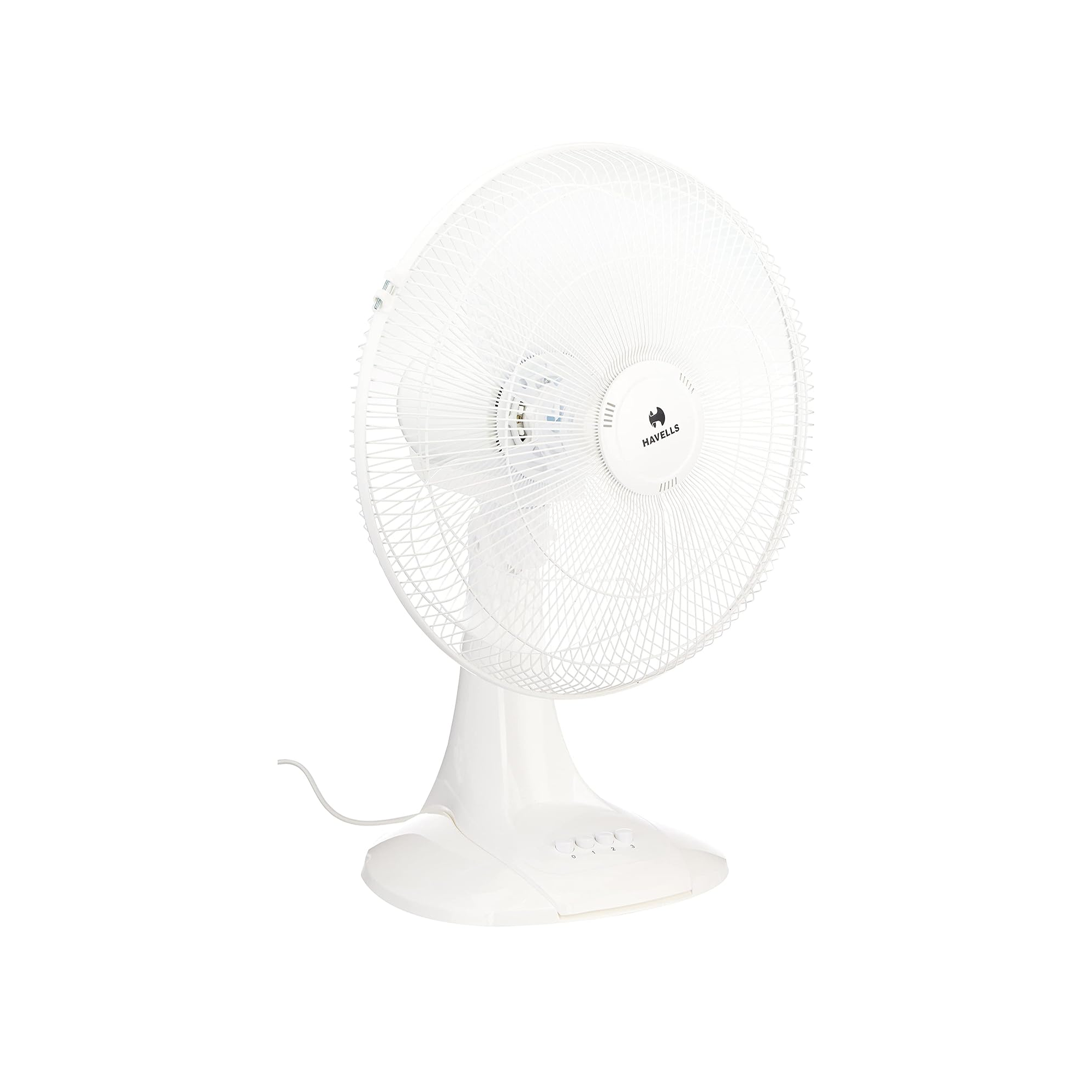 Havells Sameera Table Fan 400mm Triple Blade with Thermal Overload Protected Motors - White