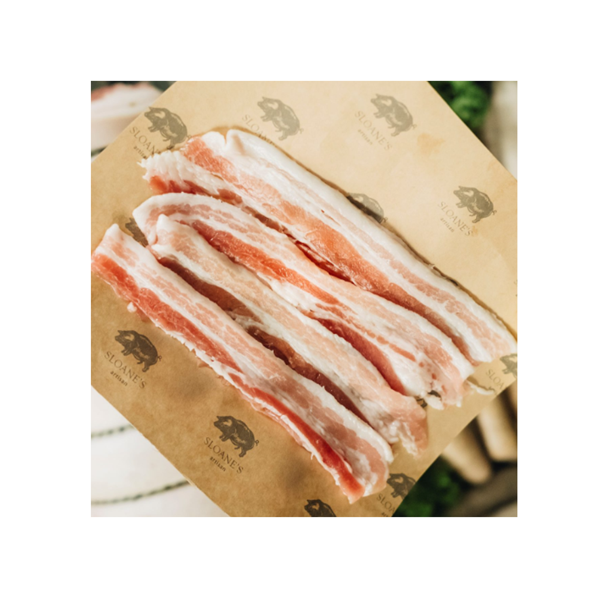 Sloane's Dry Cured Streaky Bacon, 1kg - Frozen