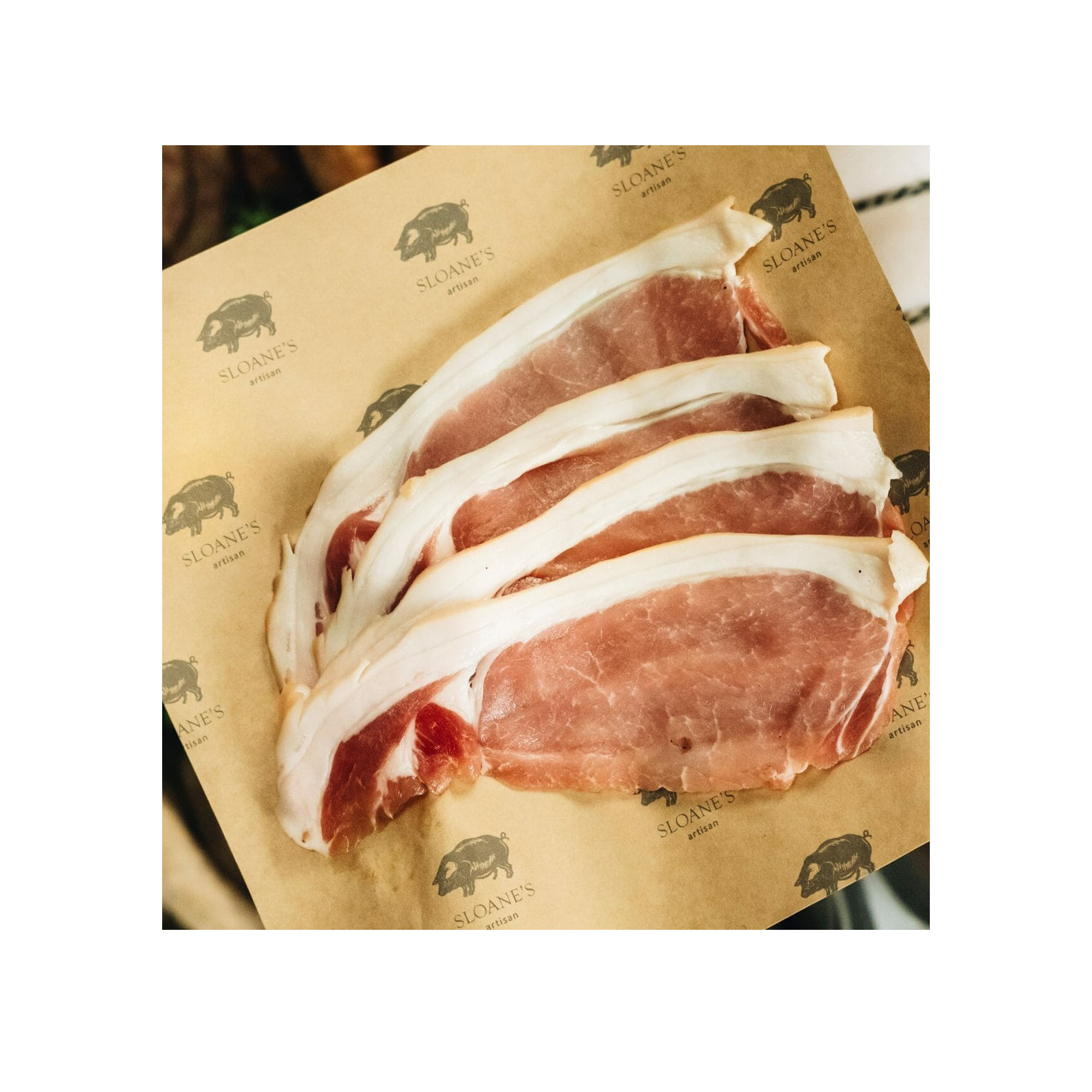 Sloane's Smoked Back Bacon, 1kg, Frozen