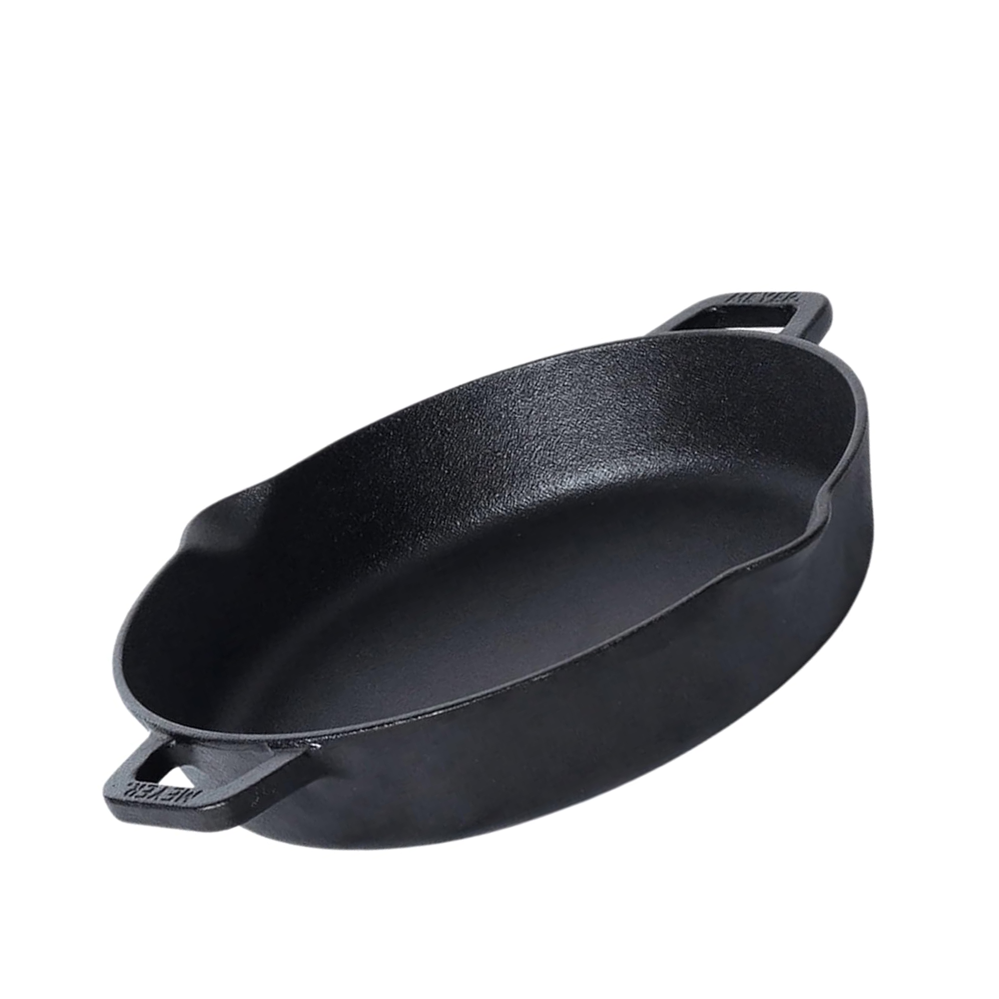 Promotional Offer König Pre-Seasoned Cast Iron Skillet, Two Ears, 9 Inches, 2Kg