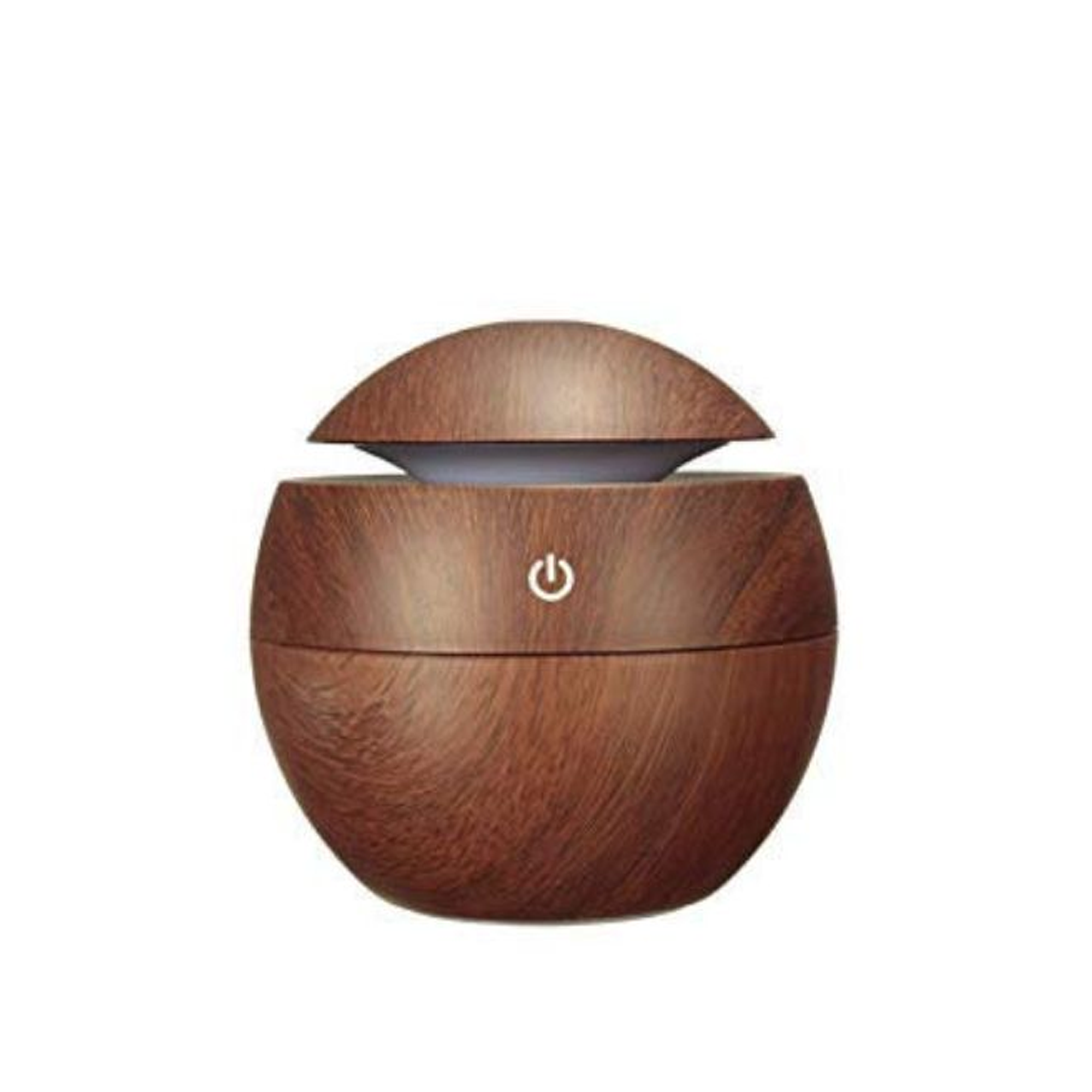 Ultrasonic Aroma Humidifier With Color Changing LED - 200ml - Dark Brown