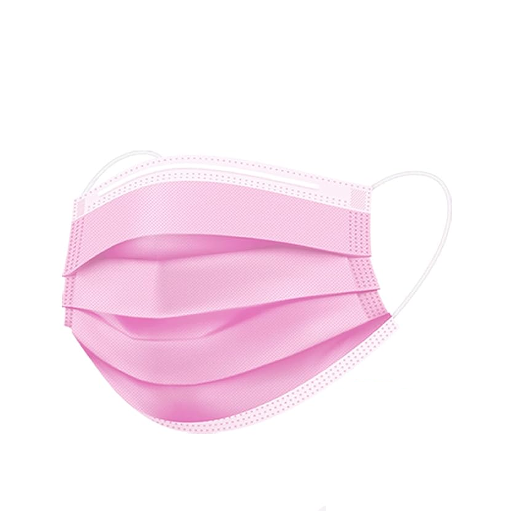 Disposable Medical Face Mask for Adults (50 Pcs Pack) - Pink