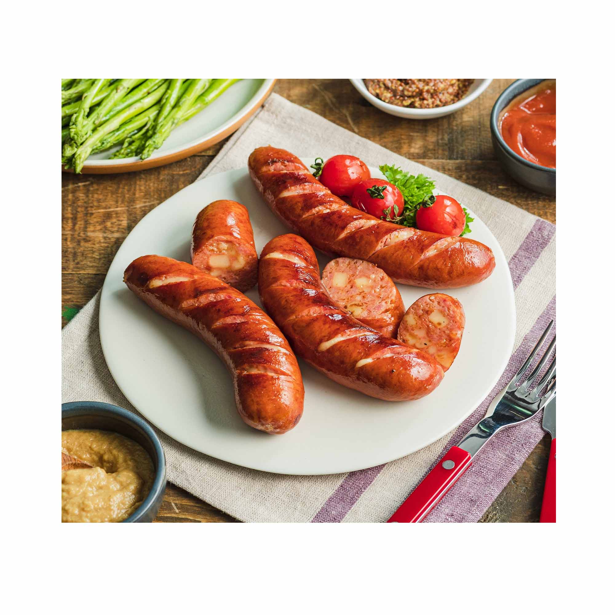 Sloane's Kasekrainer (Cheese Sausage), 500g - Frozen