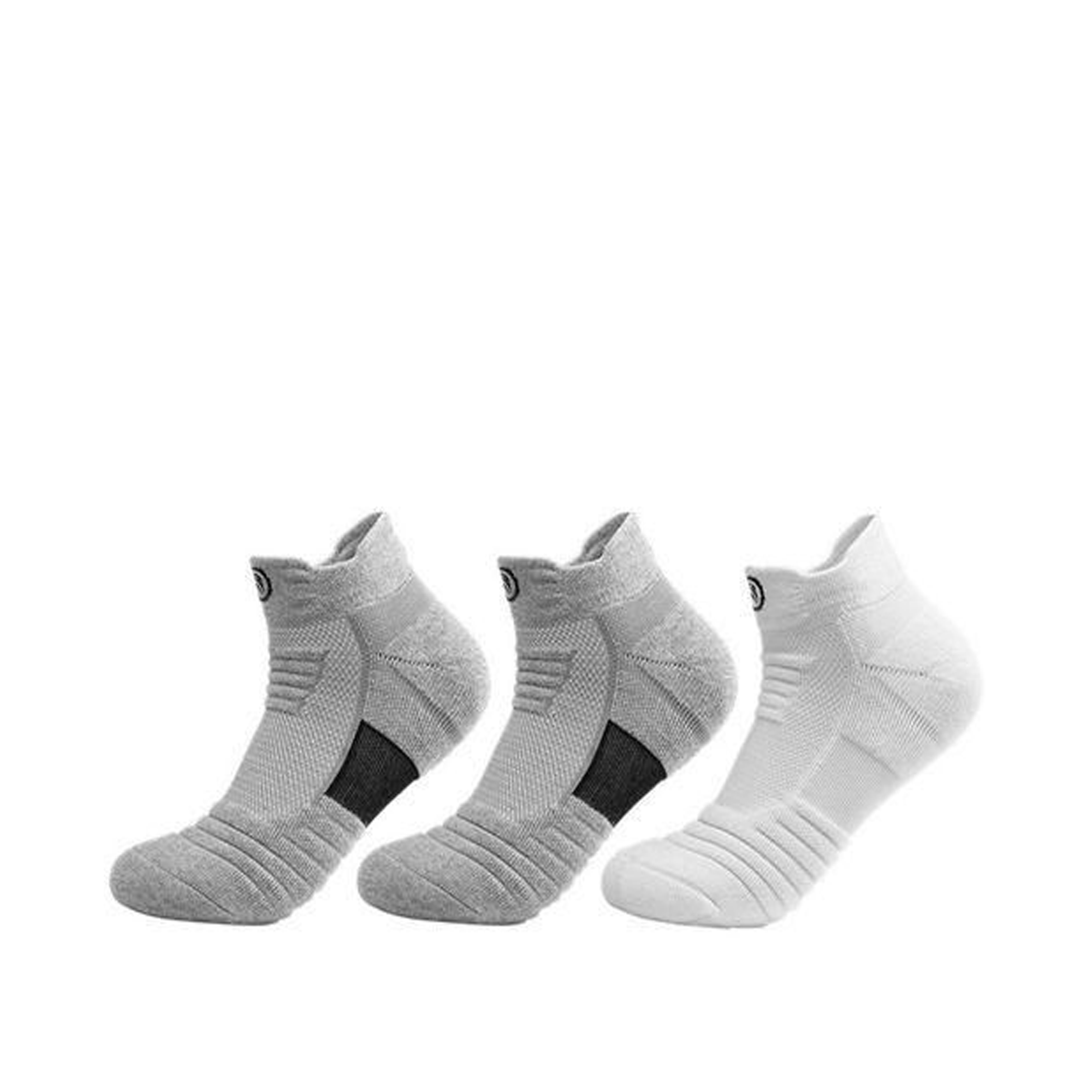 Donlima - Men's Professional Basketball Ankle Socks For Outdoor Sports | Black | White | Grey