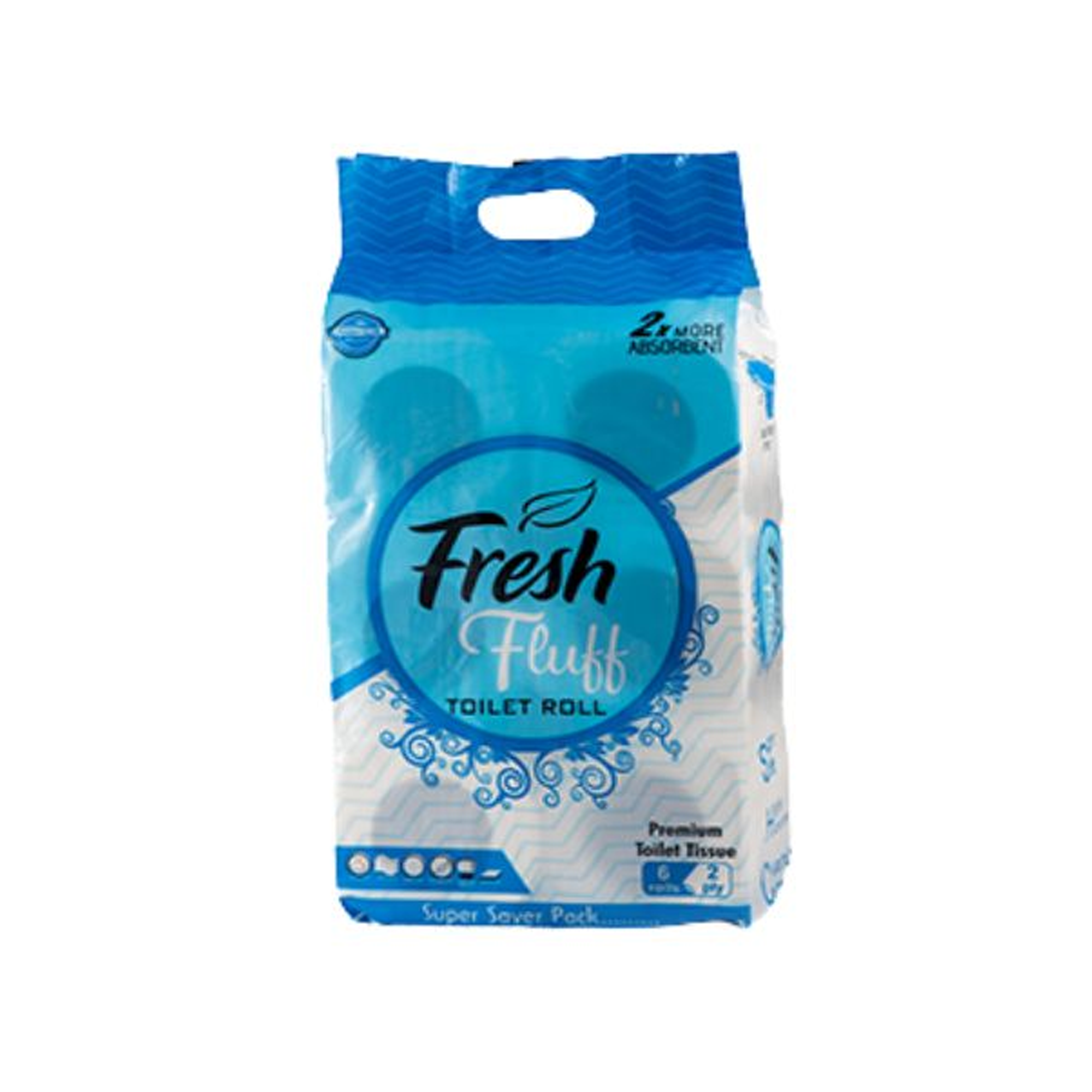 Fresh Fluff Toilet Roll - Tissue Paper - 6 Rolls In Pack