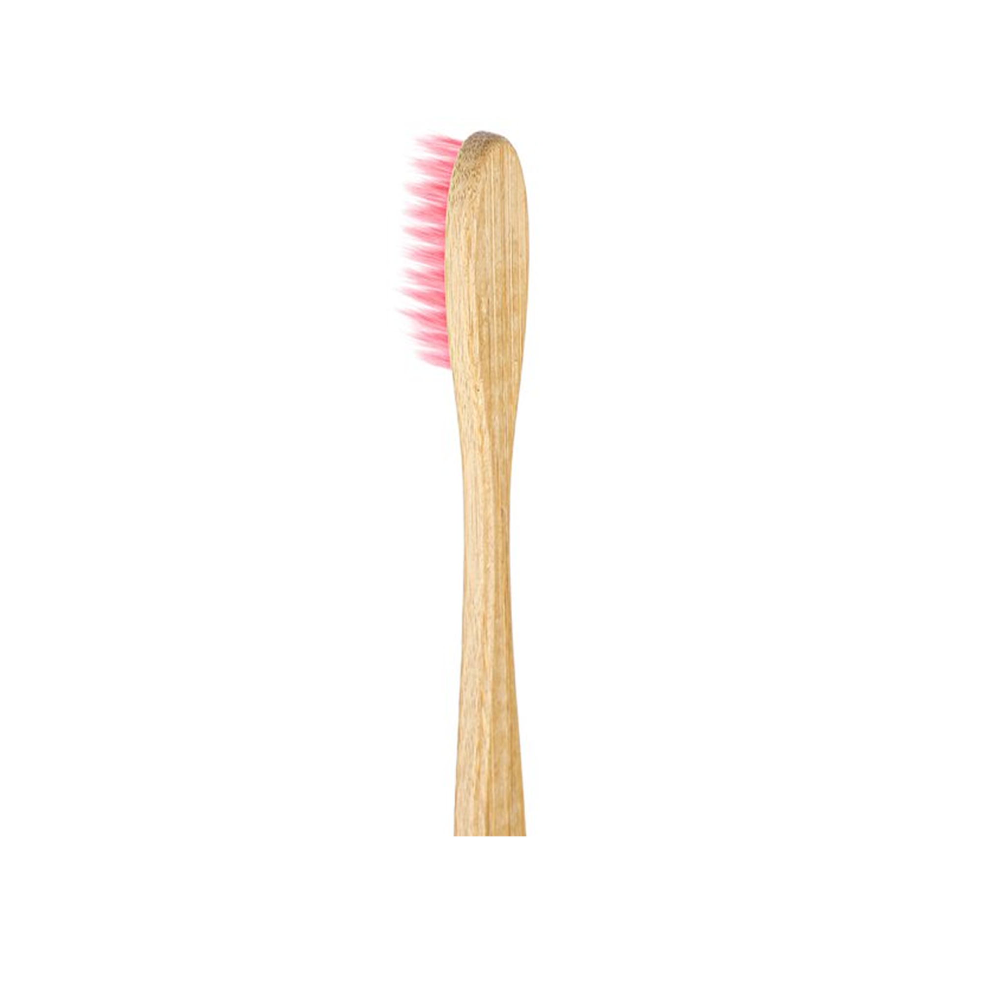 Biodegradable Bamboo Toothbrush C-Curve Handle - Pink