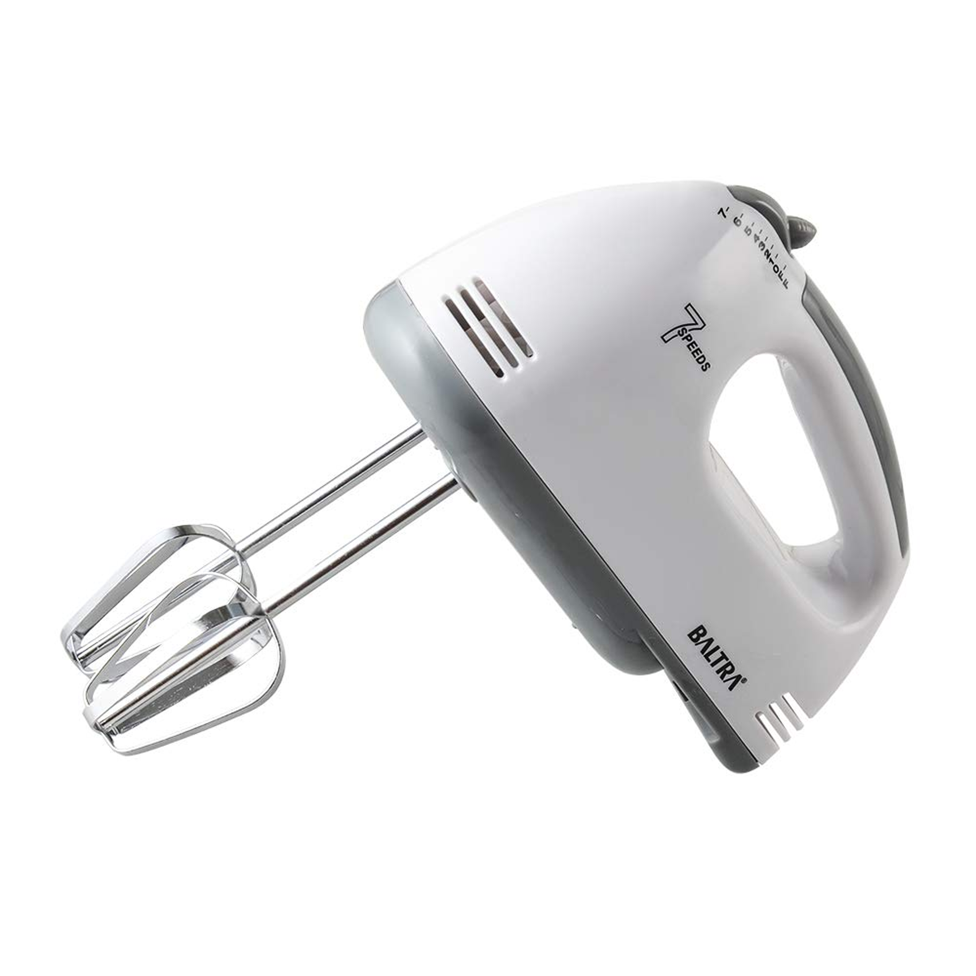 Baltra Rider Electric Hand Mixer Blender for Kitchen Powerful 200 Watt Beater,7 Speed Setting, Stainless Steel Hand Mixer for Cake